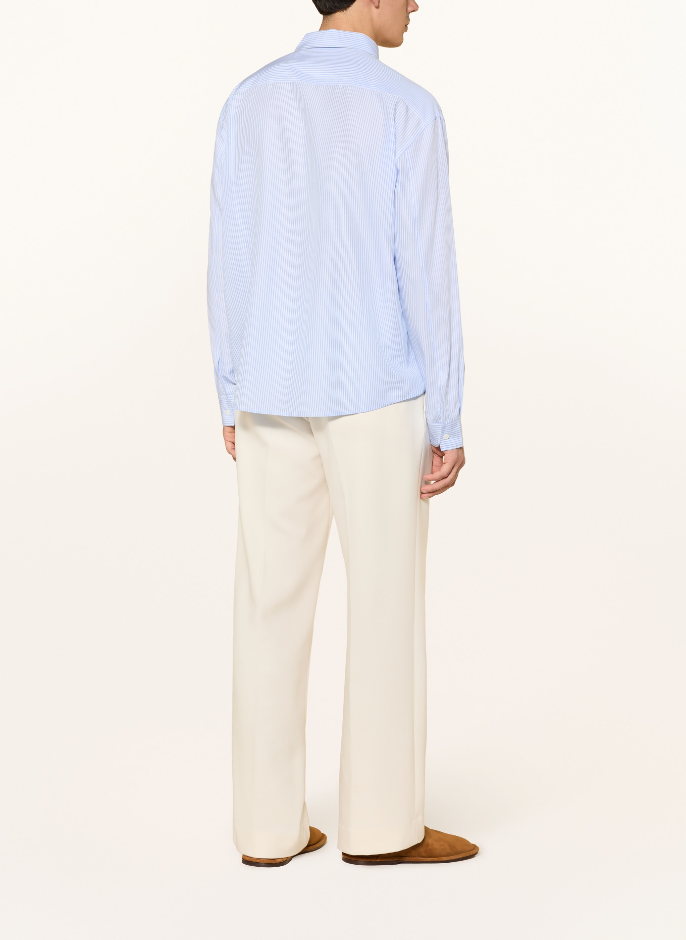 FRAME Comfort Fit Shirt: LIGHT BLUE / WHITE