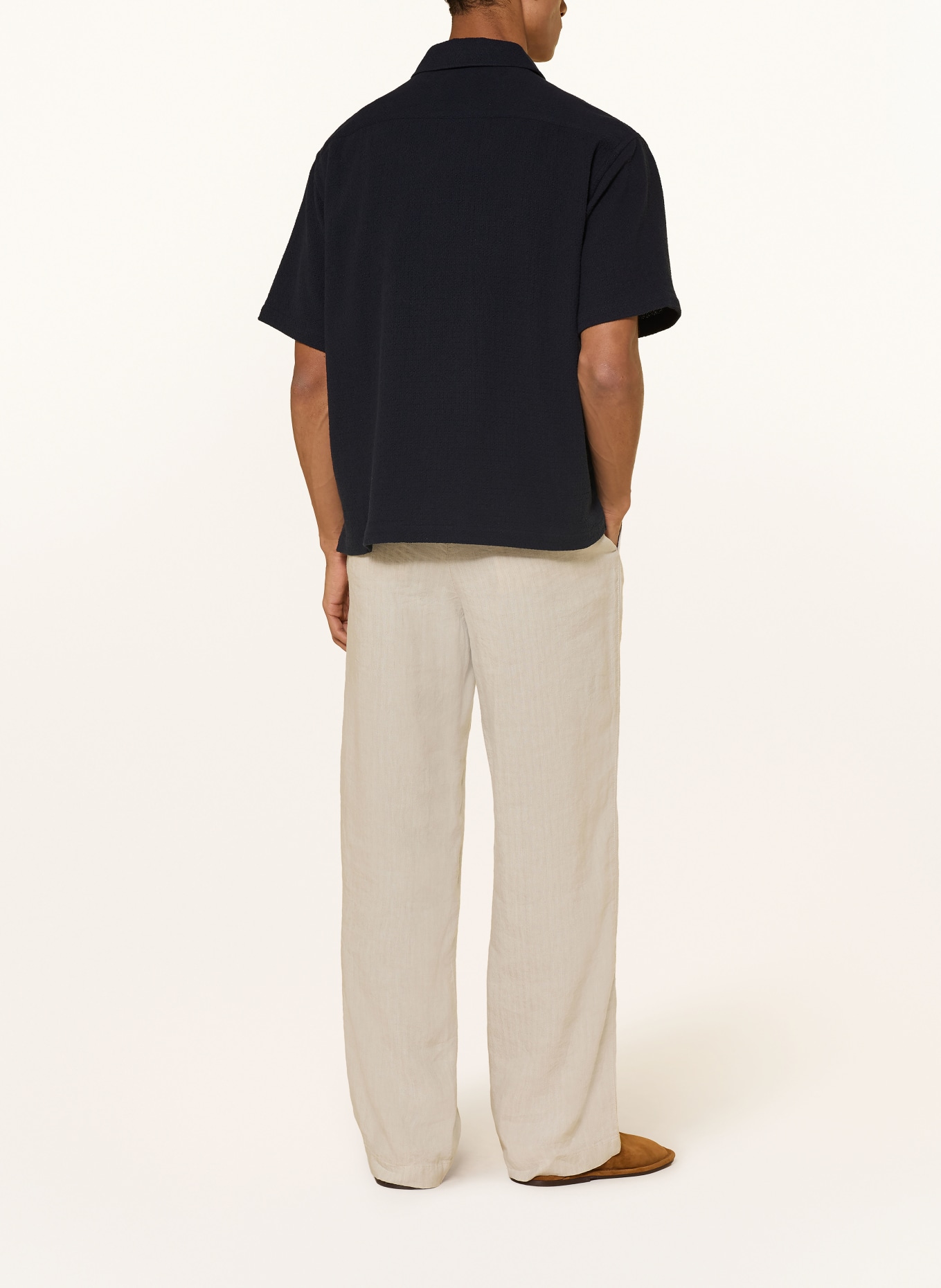 FRAME Kurzarm-Hemd Comfort Fit: DUNKELBLAU