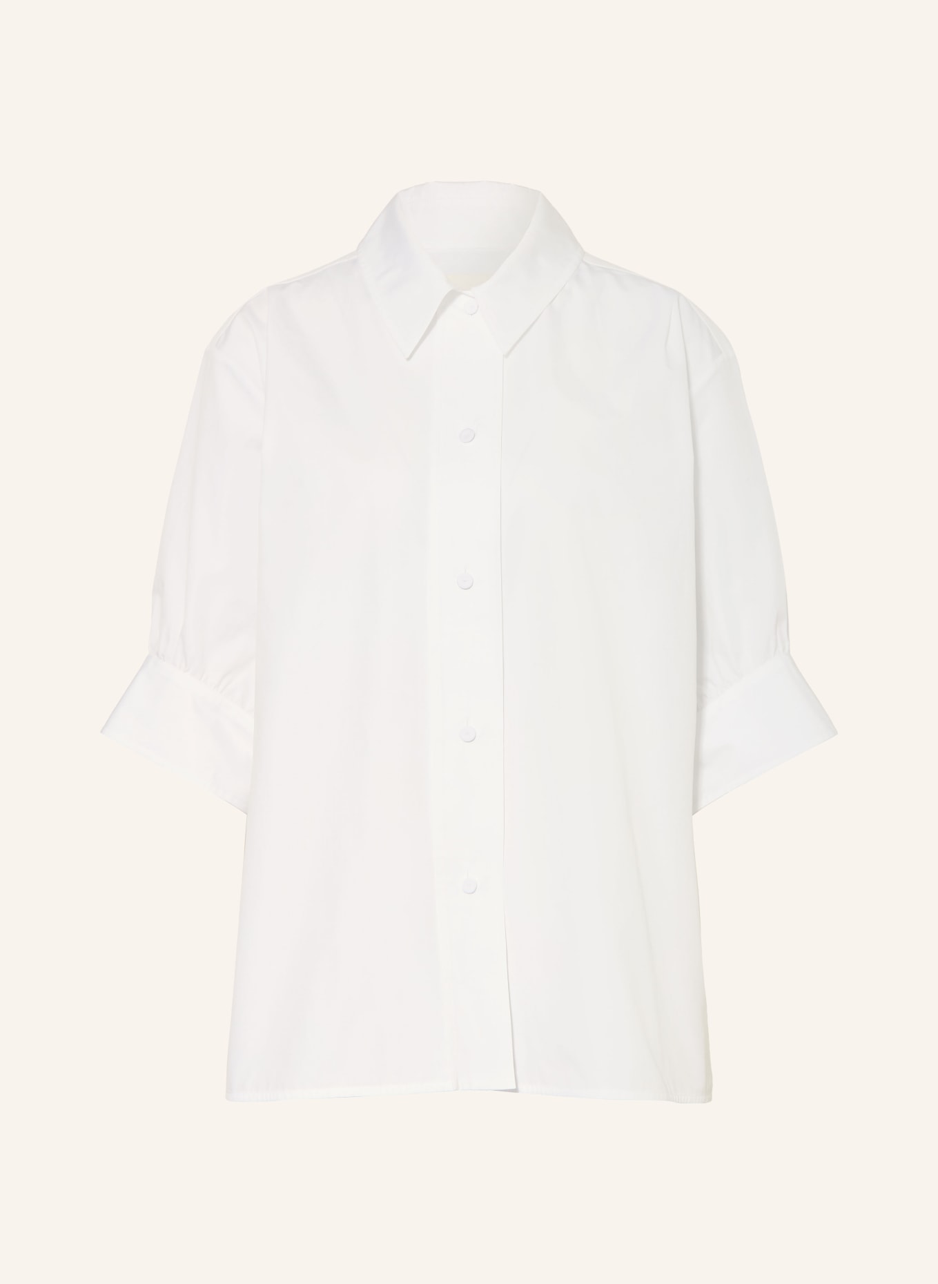 JIL SANDER Hemdbluse mit 3/4-Arm: WEISS