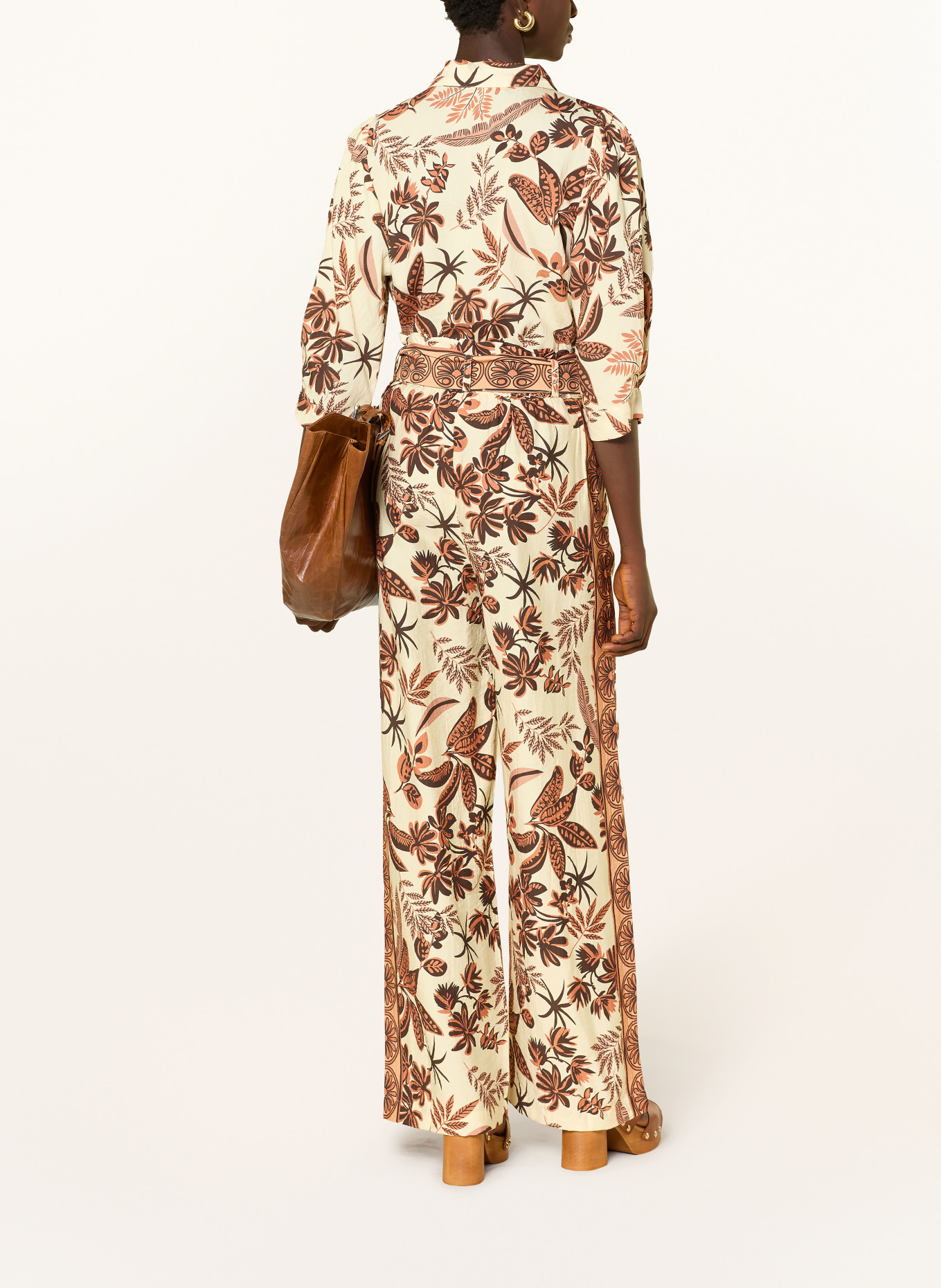 lollys laundry Paperbag pants VICKYLL: CREAM / LIGHT BROWN / BROWN