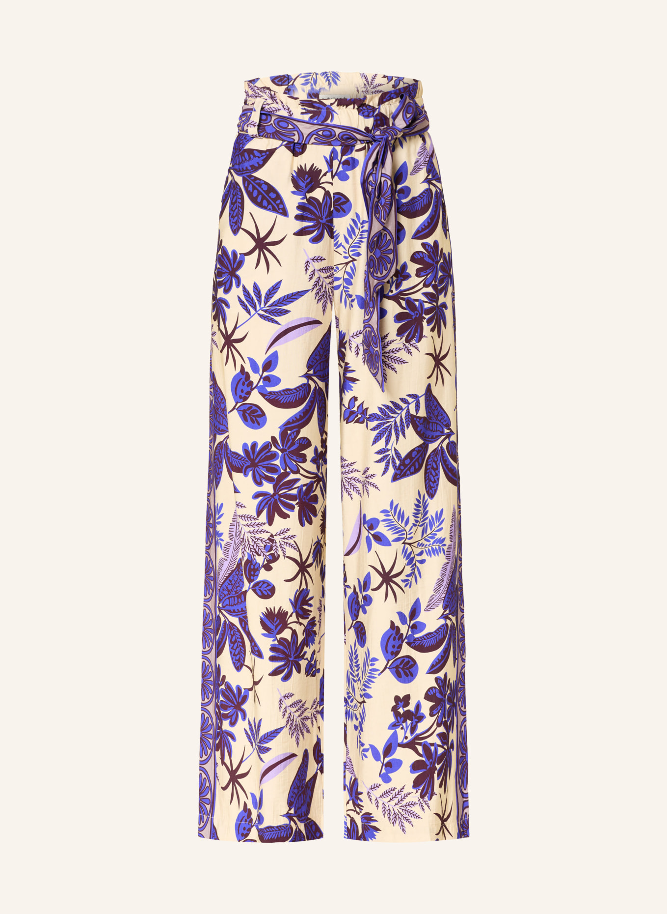 lollys laundry Paperbag pants VICKYLL: BEIGE / DARK BLUE / BLACK