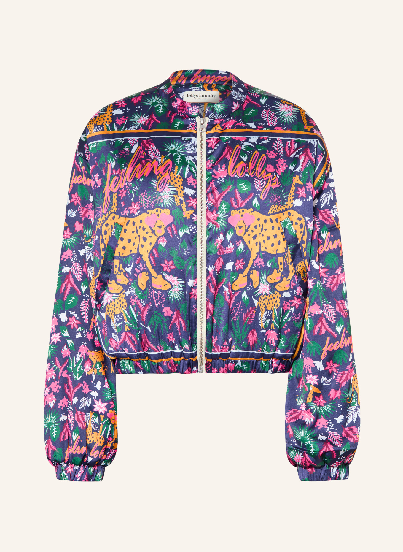 lollys laundry Blouson LAMALL: DUNKELBLAU / PINK / GELB