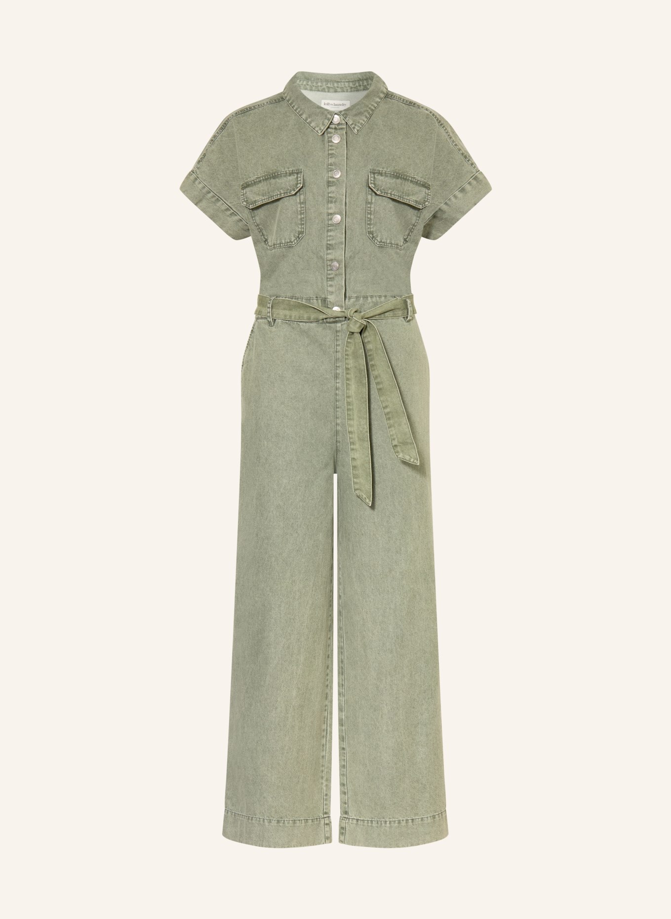 lollys laundry Combinaison en jean MATHILDELL: MENTHE