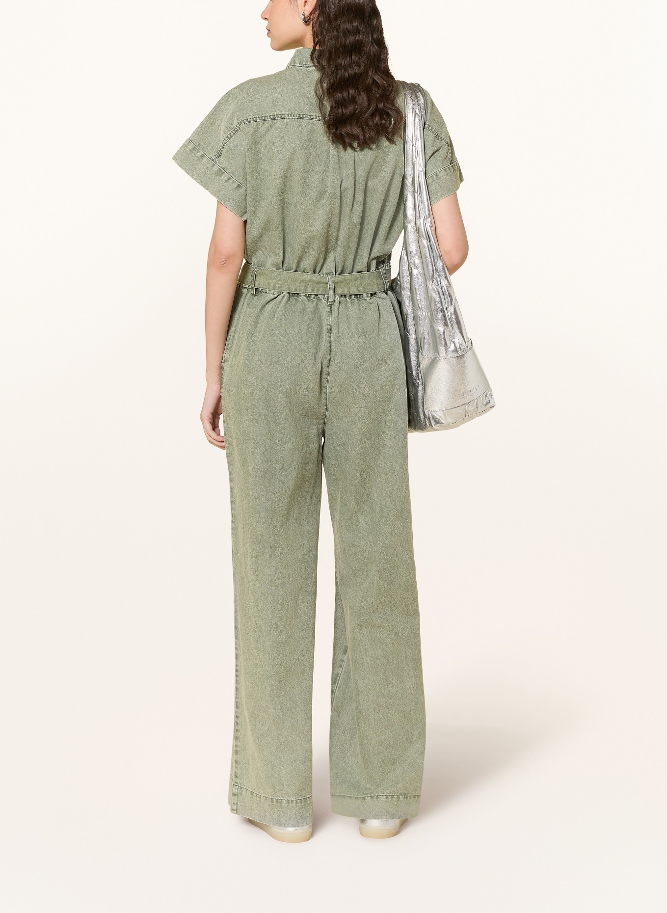 lollys laundry Combinaison en jean MATHILDELL: MENTHE