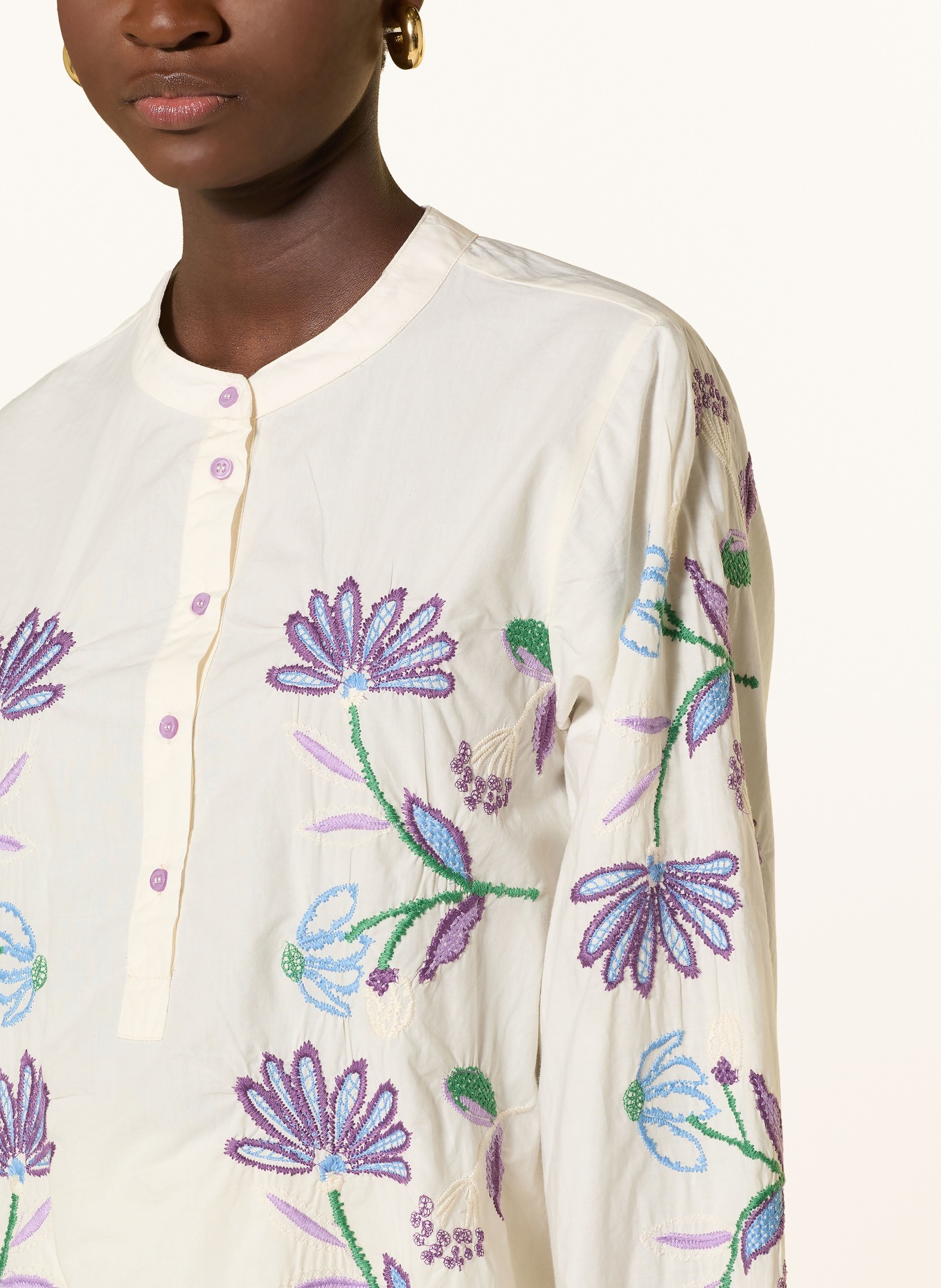 lollys laundry FAITHLL blouse: WHITE / PURPLE / GREEN