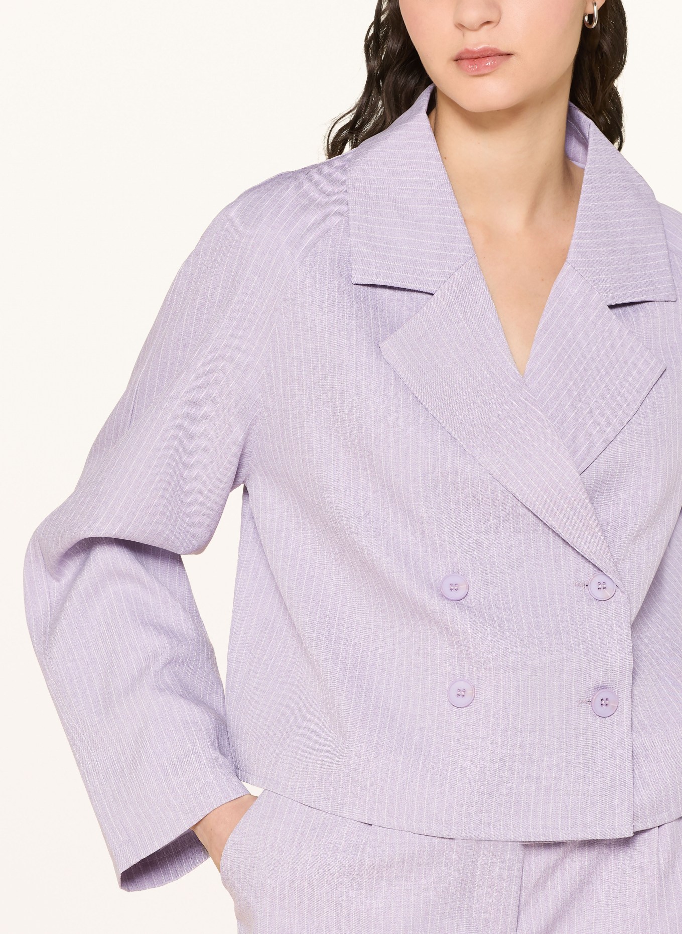 lollys laundry Blazer AMIRILL: HELLLILA / WEISS