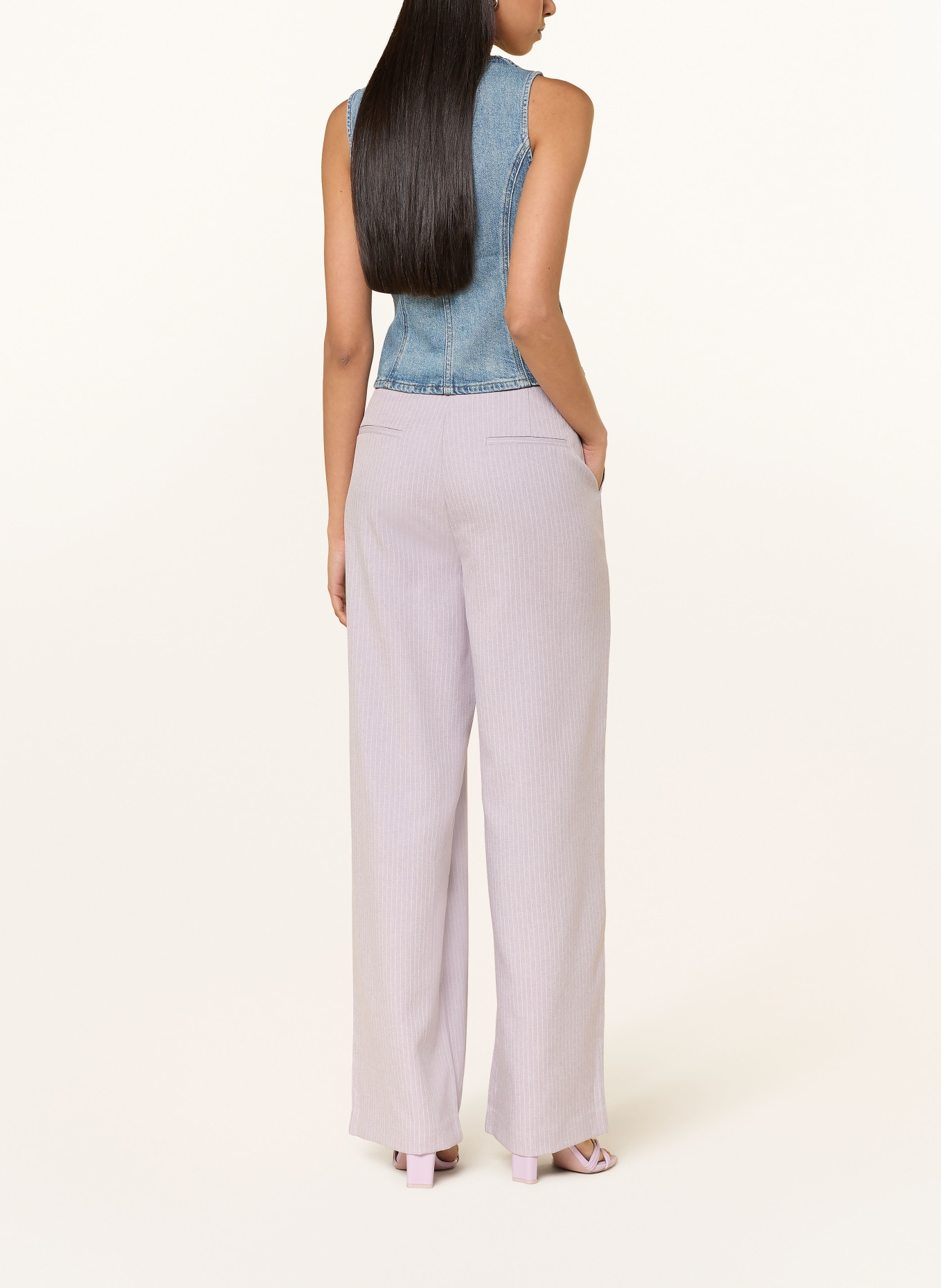 lollys laundry Hose ROSIELL: HELLLILA / WEISS