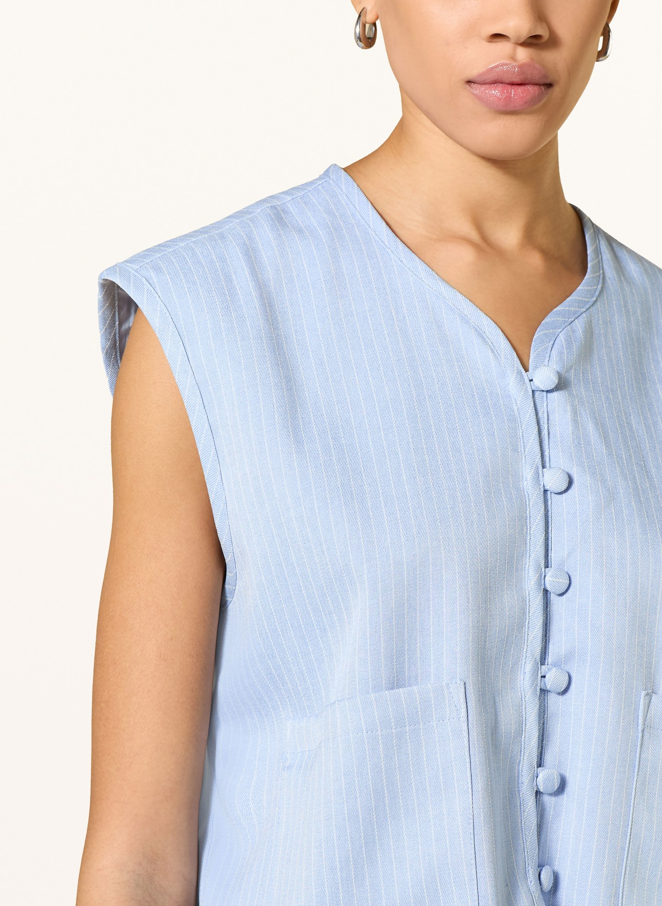lollys laundry Vest ABBEYLL: LICHTBLAUW / WIT