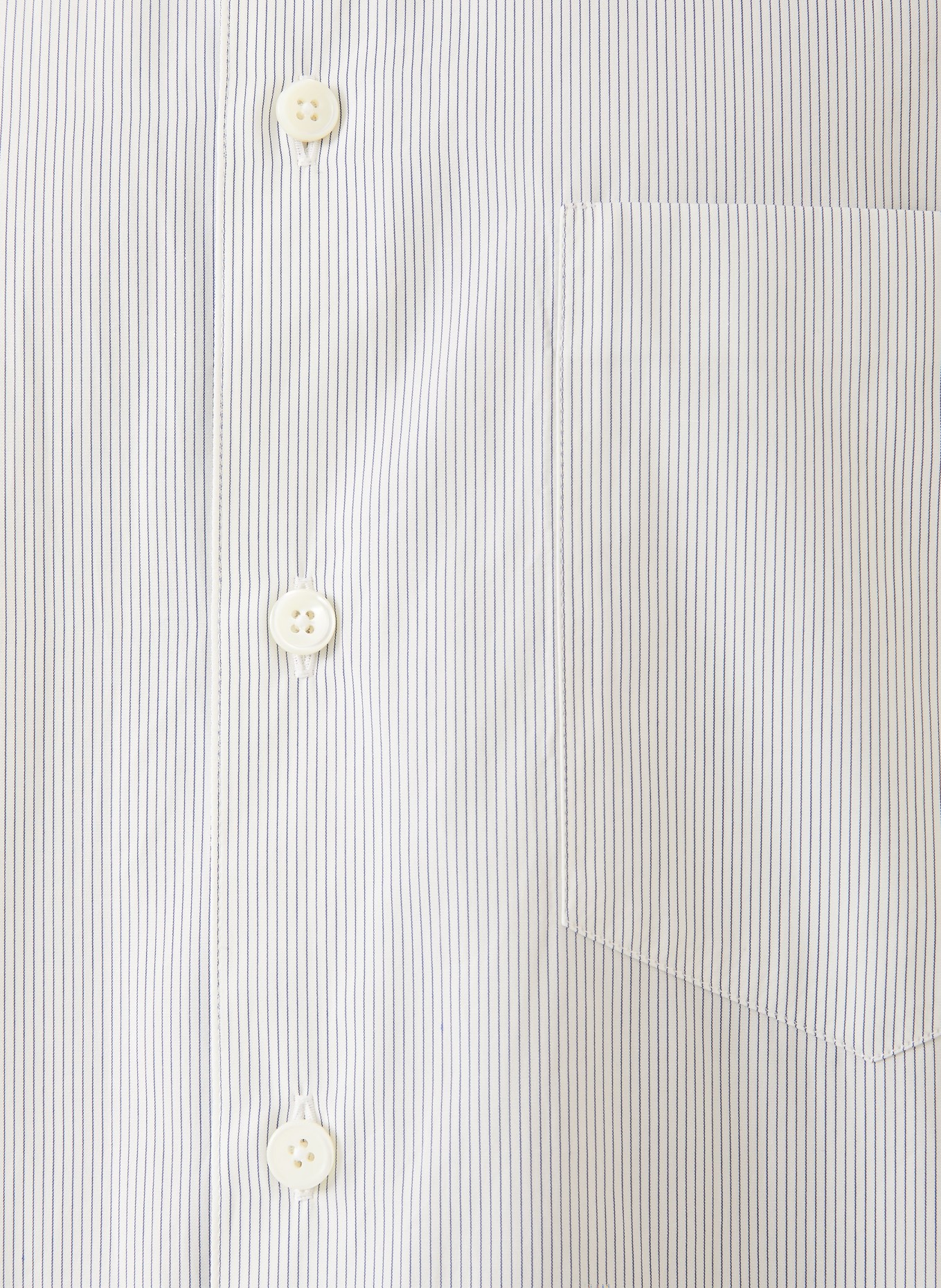 JIL SANDER Relaxed Fit Shirt: ECRU / DARK BLUE