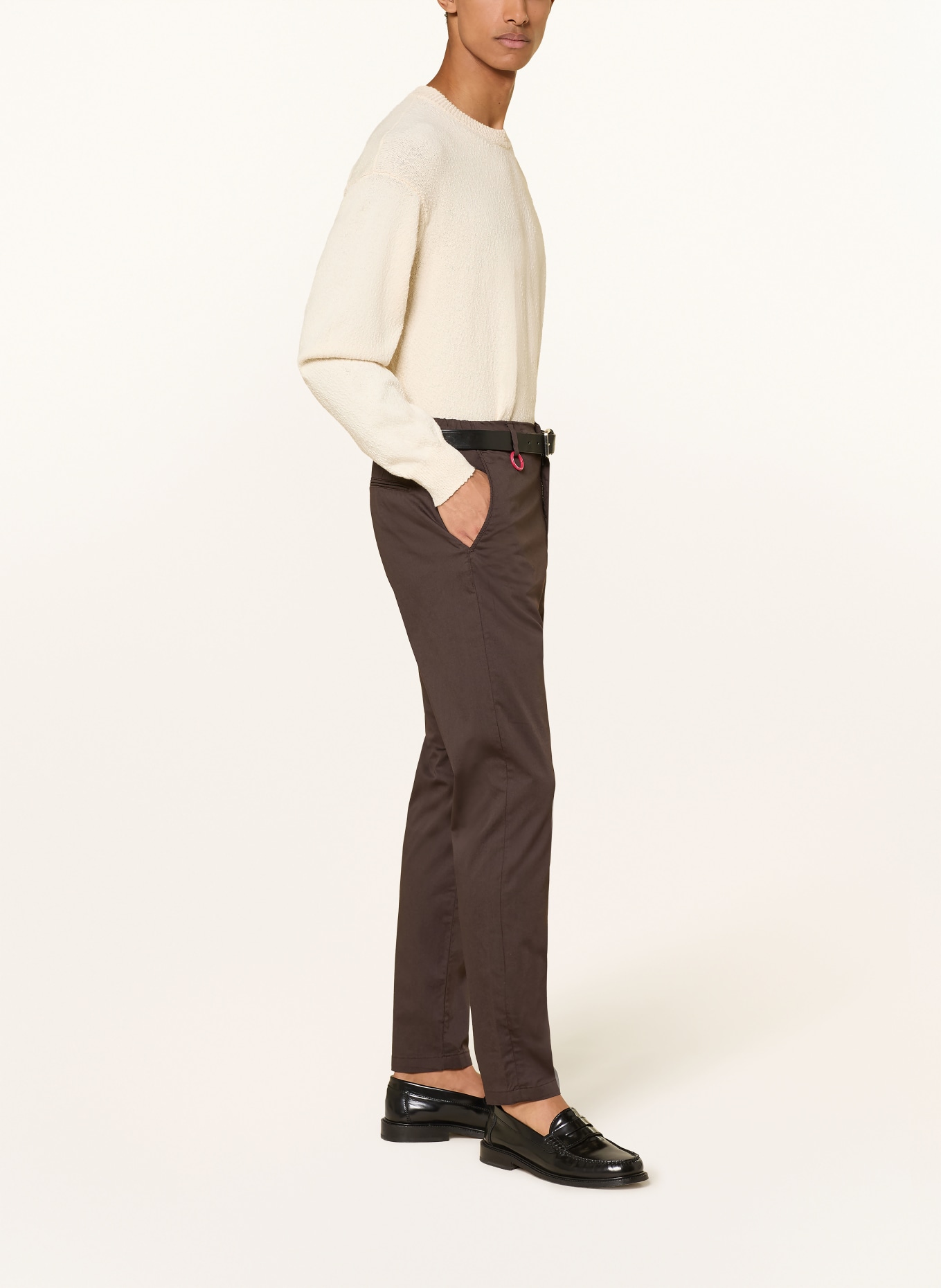 JOOP! JEANS Chino MAXTON o nowoczesnym kroju: CIEMNOBRĄZOWY