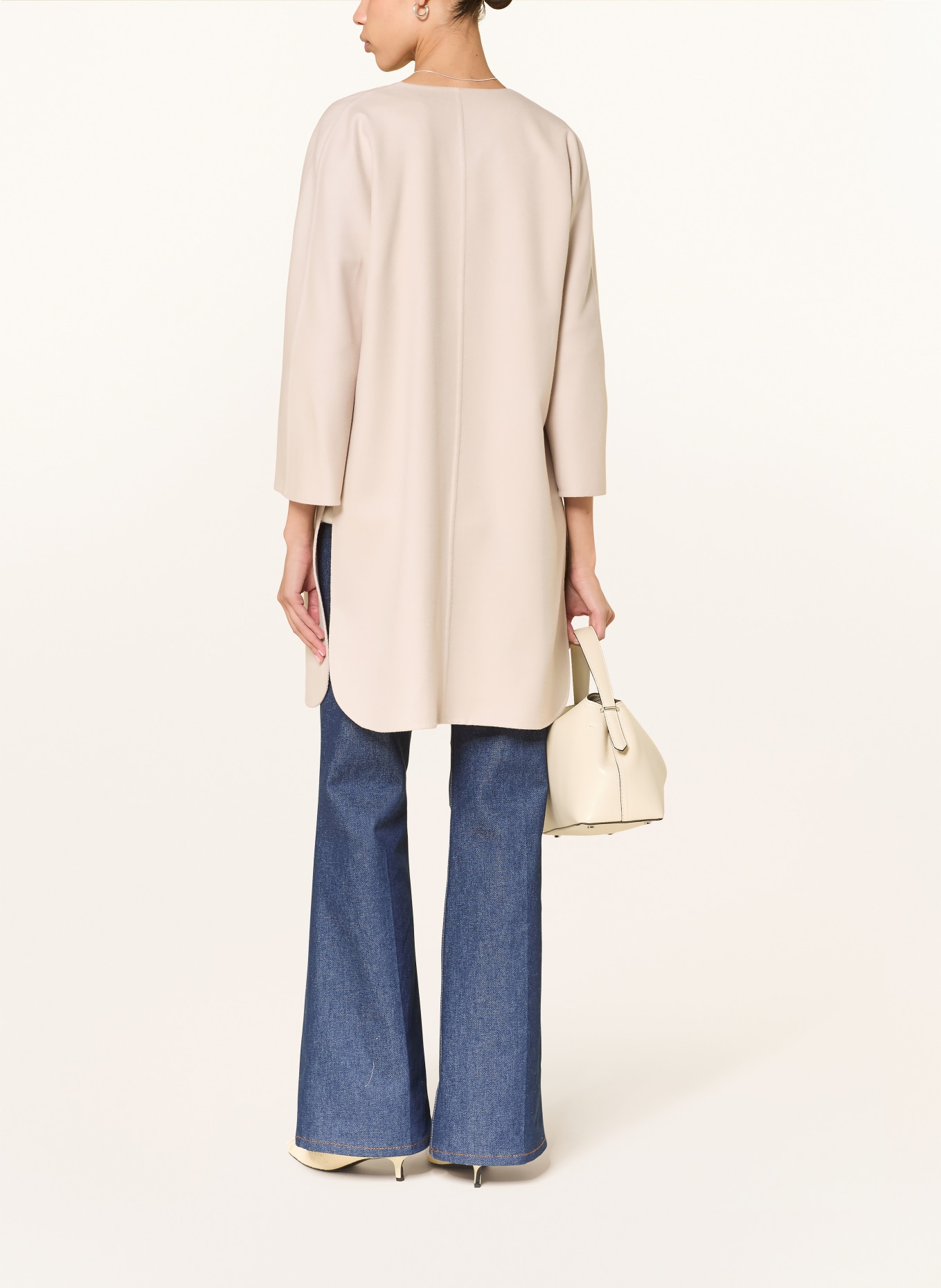 manzoni 24 manteau en laine: BEIGE