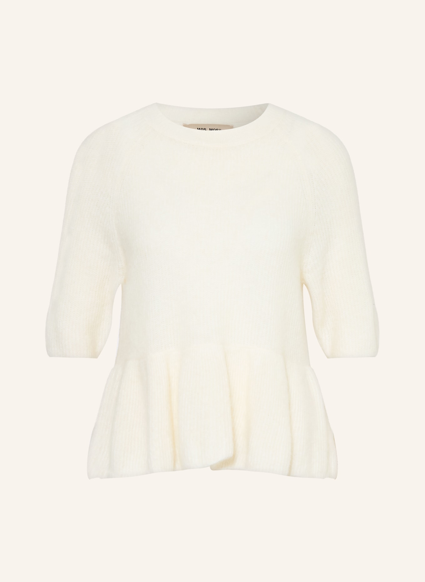 MOS MOSH Strickshirt MMTHORA mit Alpaka: CREME