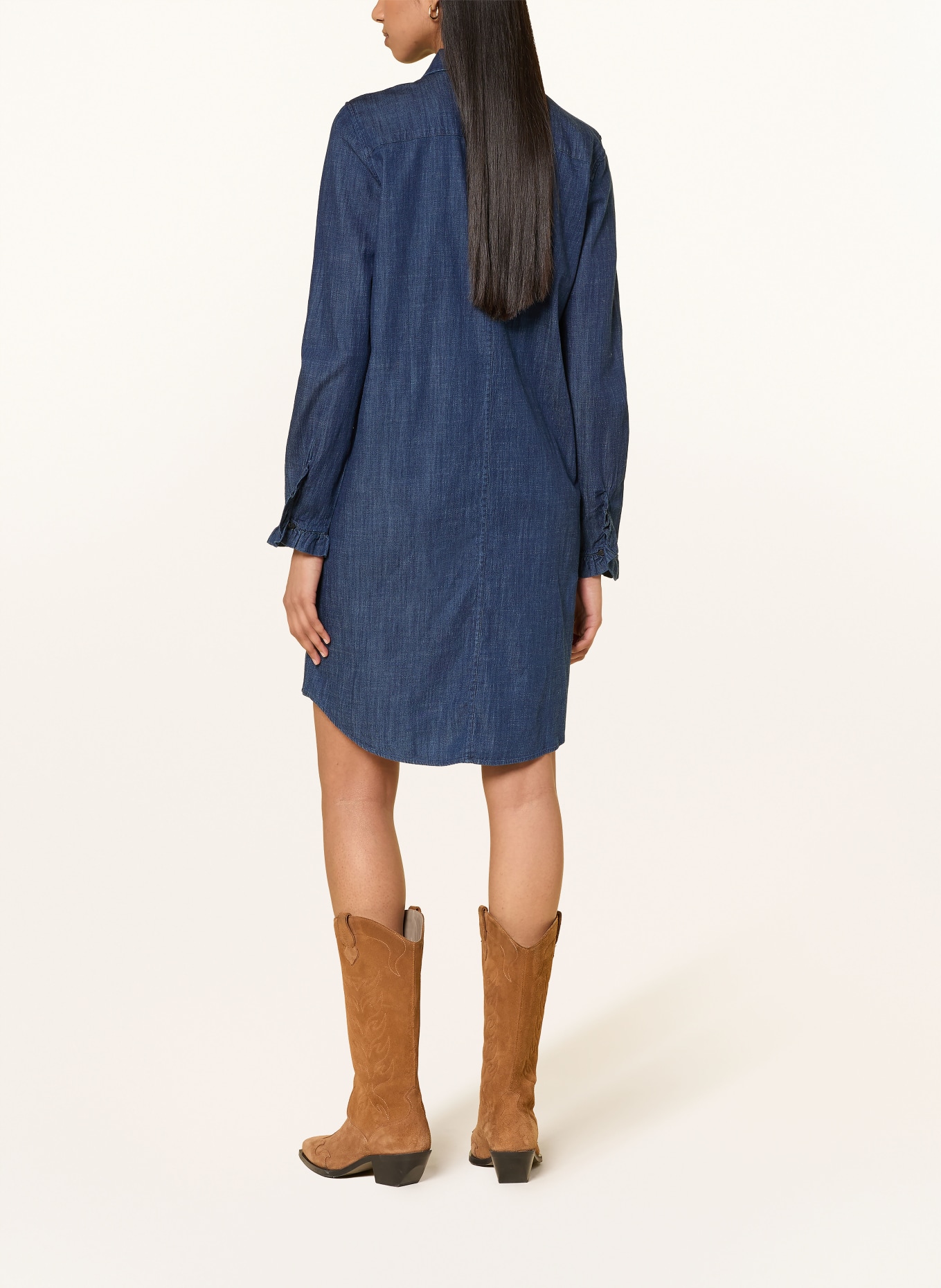 MOS MOSH Jeansjurk MMMATTIE: DONKERBLAUW