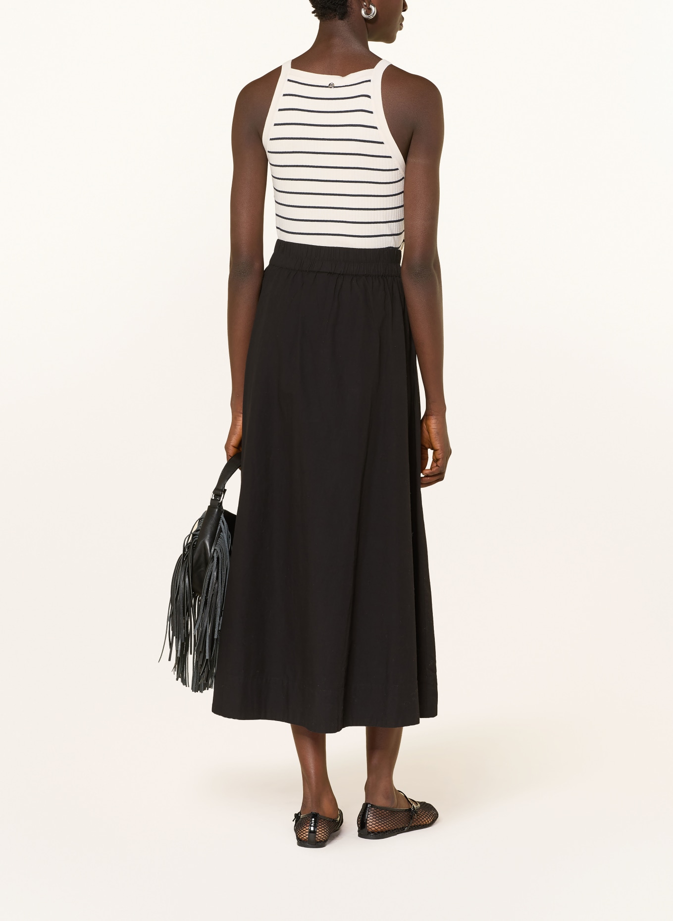 MOS MOSH Stricktop MMIMANJA: CREME / DUNKELBLAU