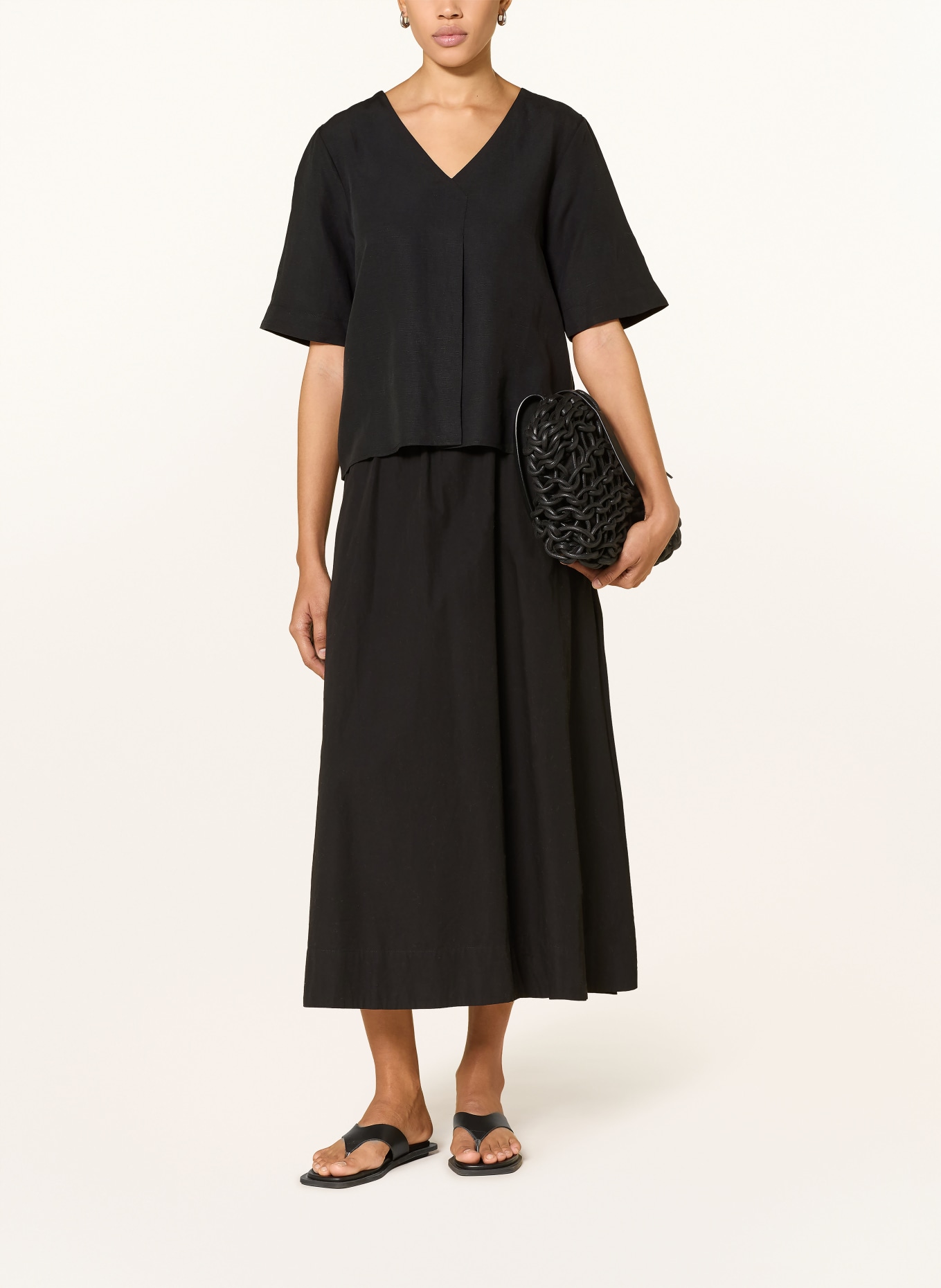 MOS MOSH Blouse MMRAINA: ZWART