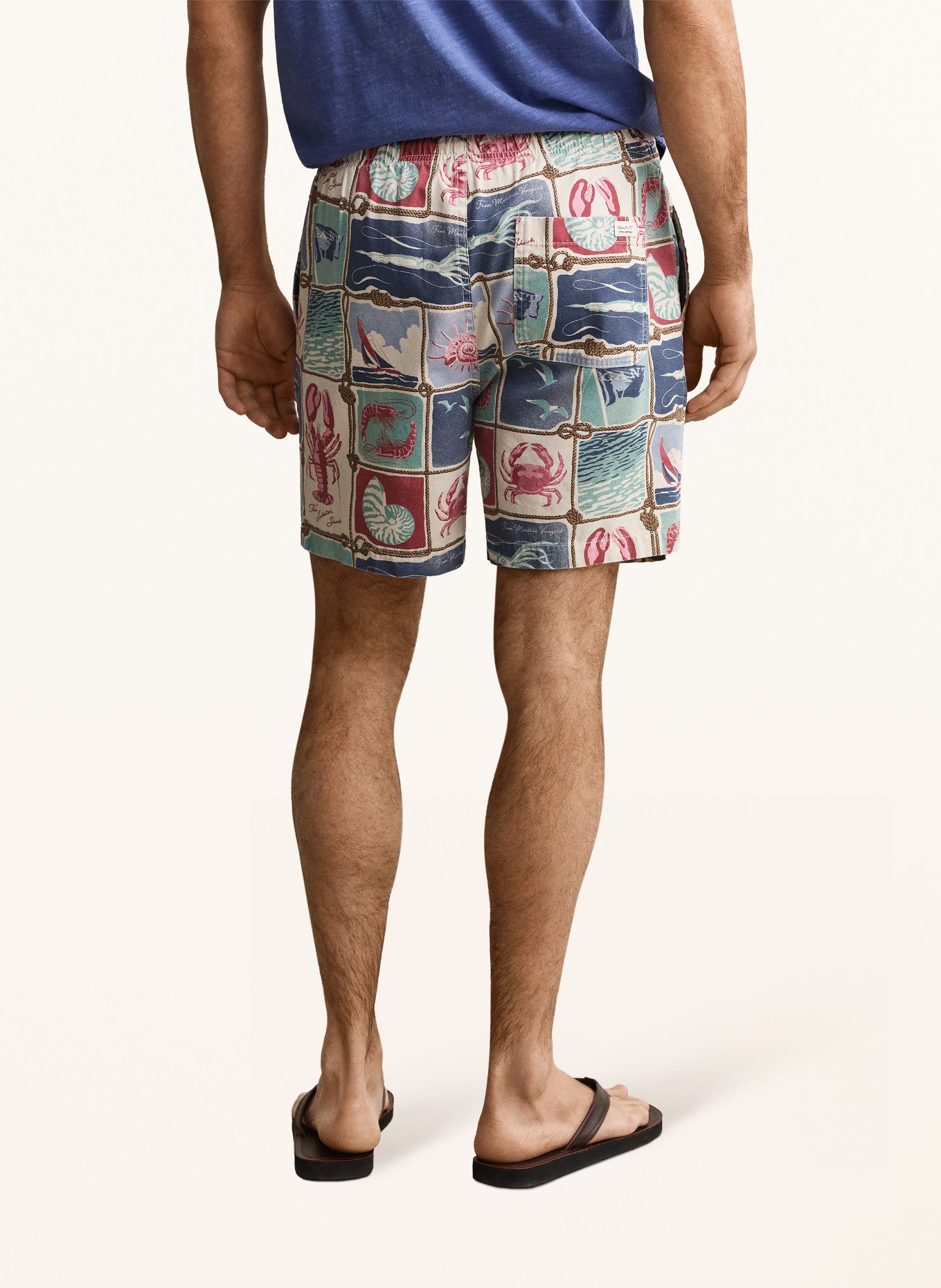 GANT short: CRÈME / ROUGE / TURQUOISE