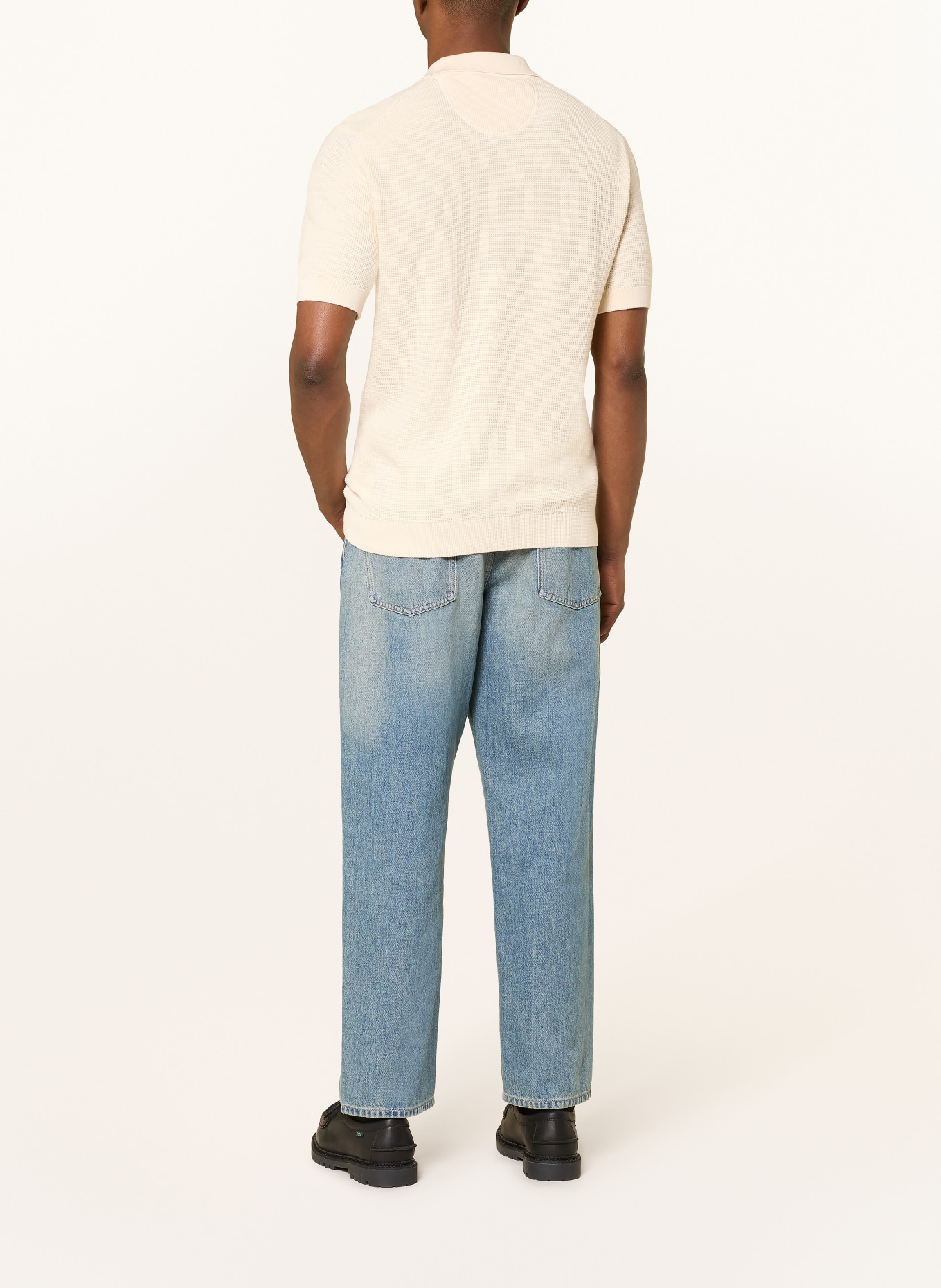 GANT Strick-Poloshirt: CREME