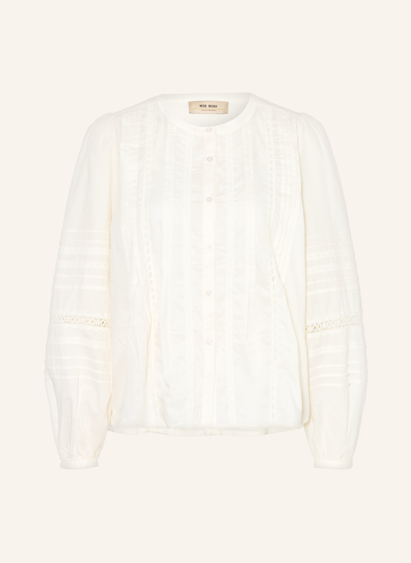 MOS MOSH Bluse MMADILA mit Spitze: ECRU