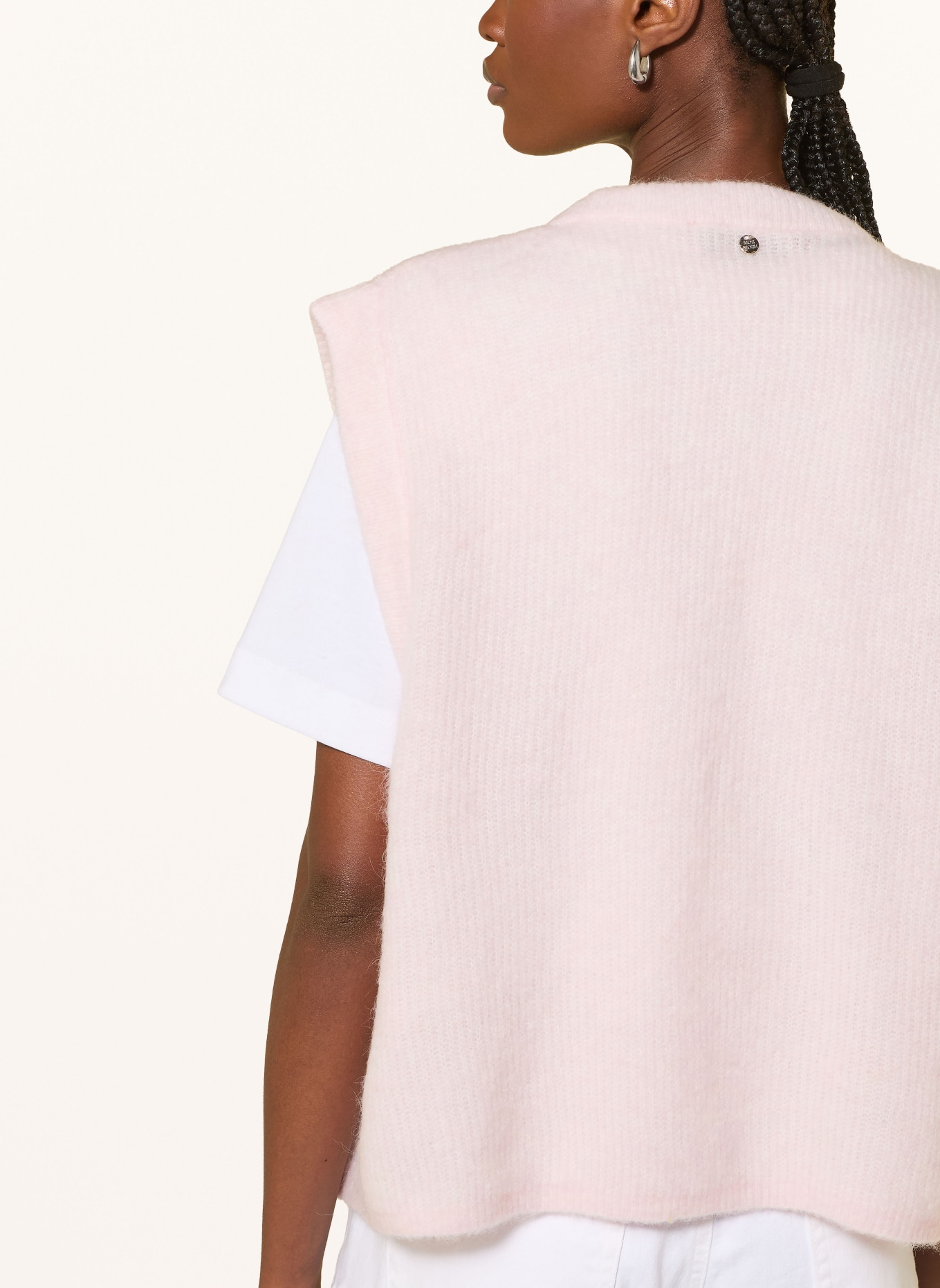 MOS MOSH Strickweste MMTHORA mit Alpaka: HELLROSA