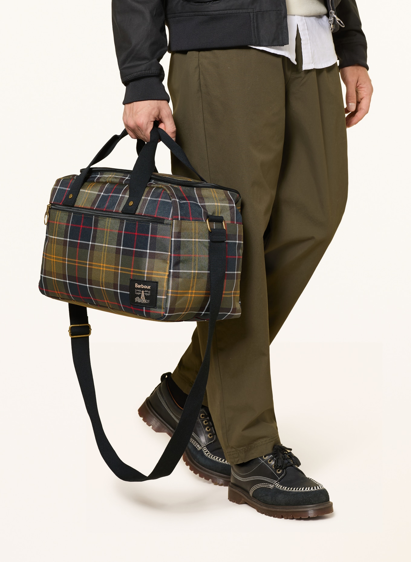 Barbour Reisetasche TORRIDON: OLIV / DUNKELGELB / DUNKELBLAU