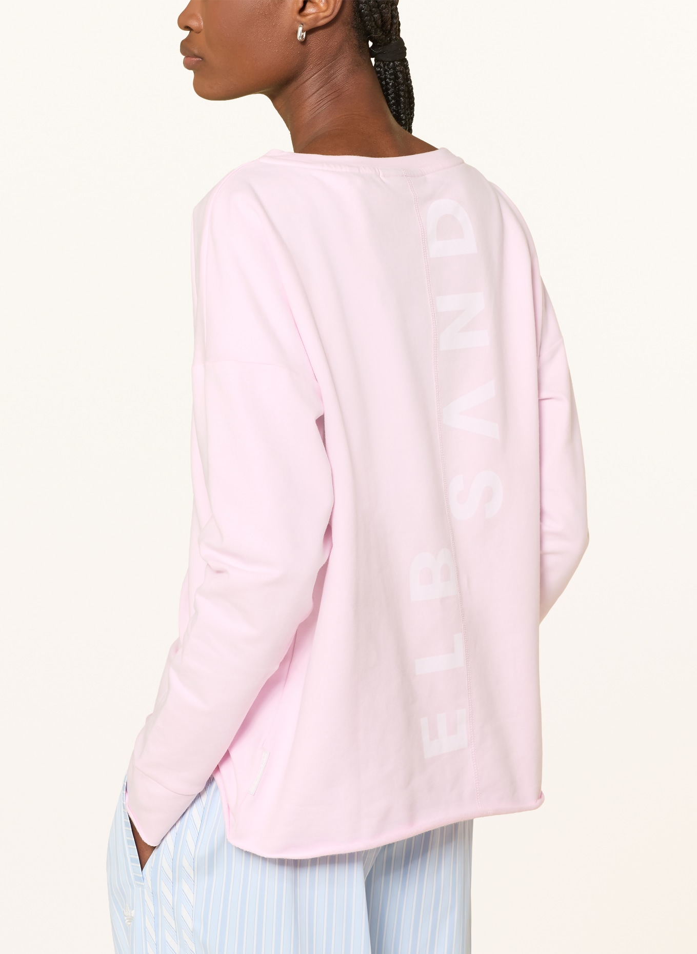 ELBSAND Sweatshirt RIANE: HELLROSA