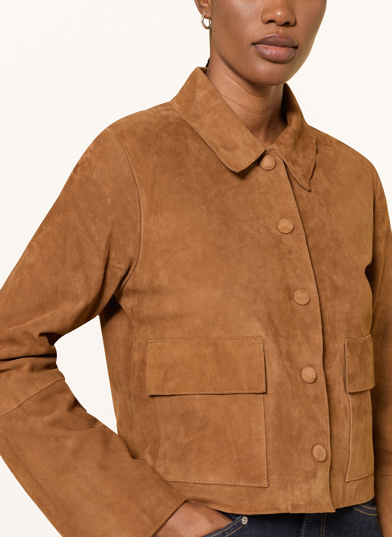 BY MALENE BIRGER Leren jas ANNIE: COGNAC