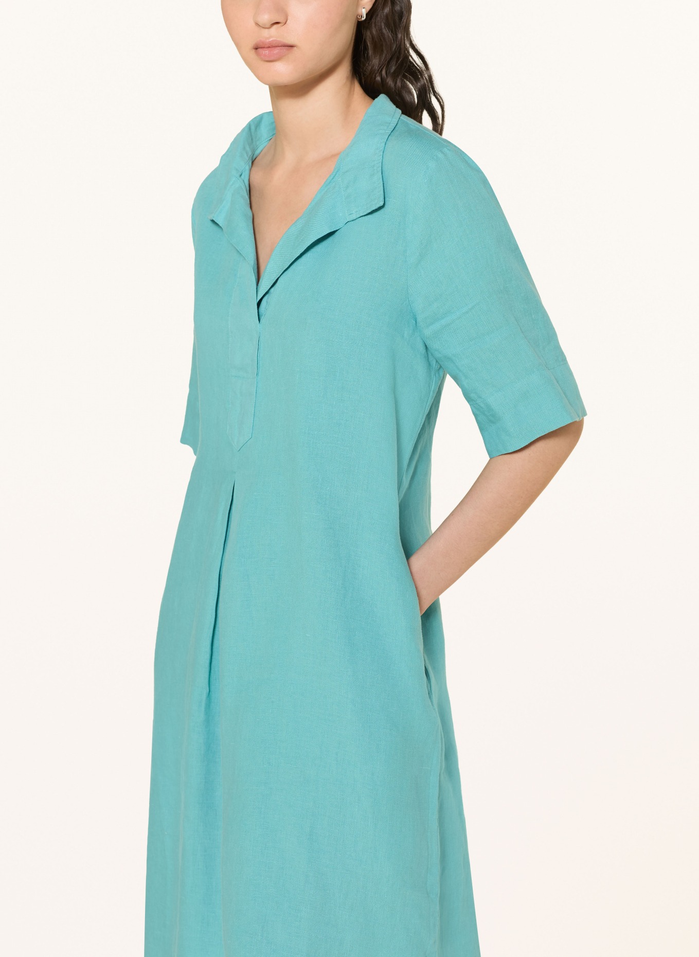 MAERZ MUENCHEN Linnen jurk: LICHTBLAUW