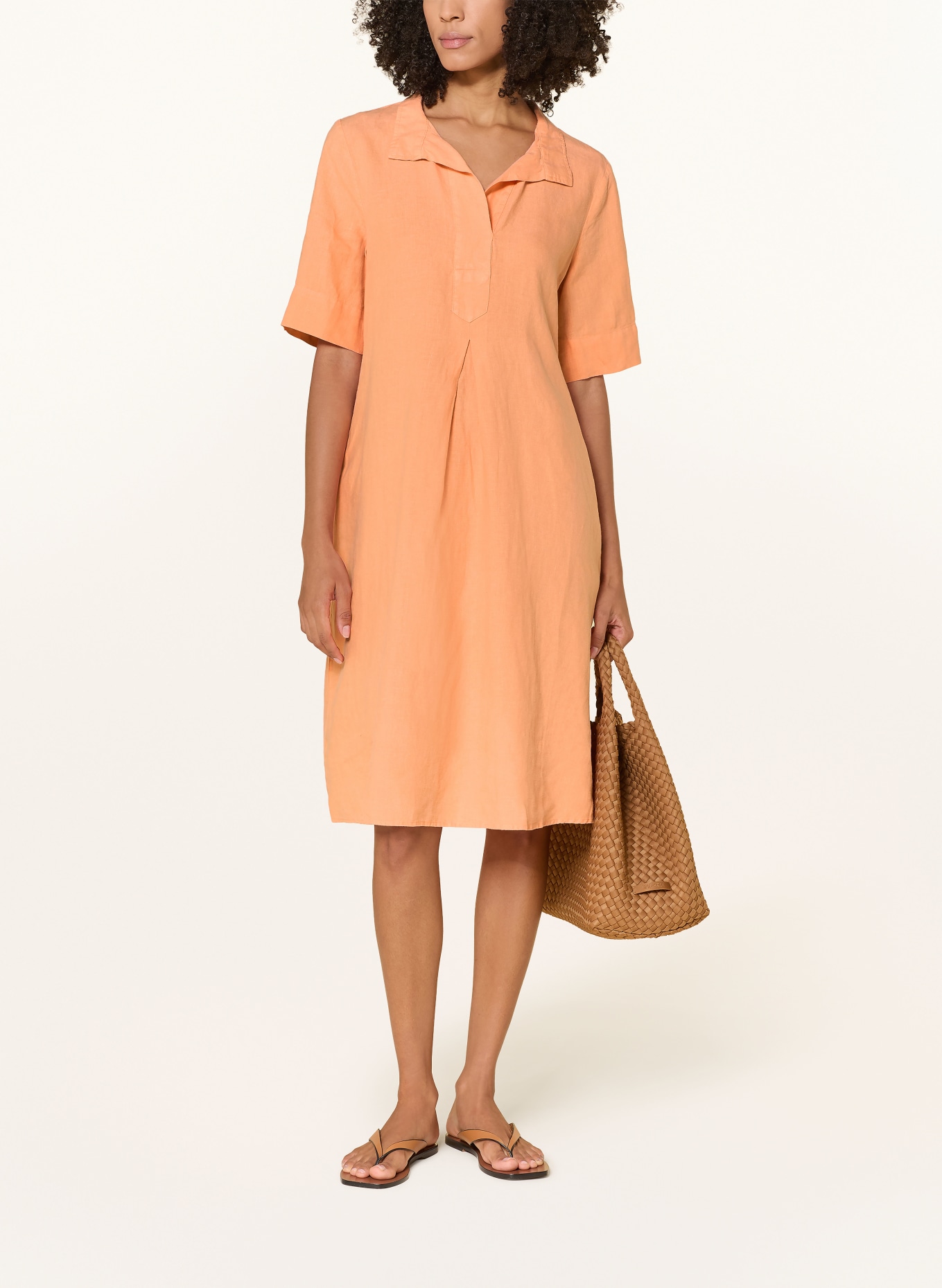 MAERZ MUENCHEN Linnen jurk: ZALM