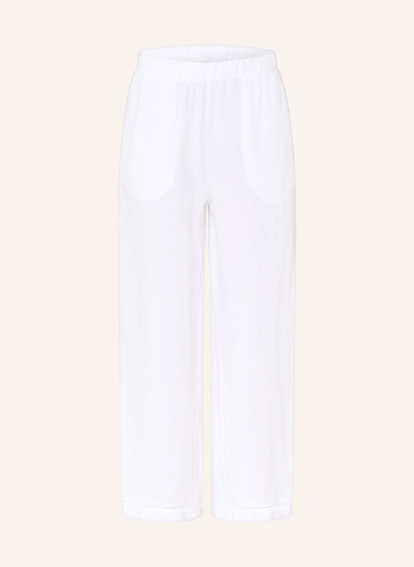 MAERZ MUENCHEN 7/8-broek van linnen: WIT