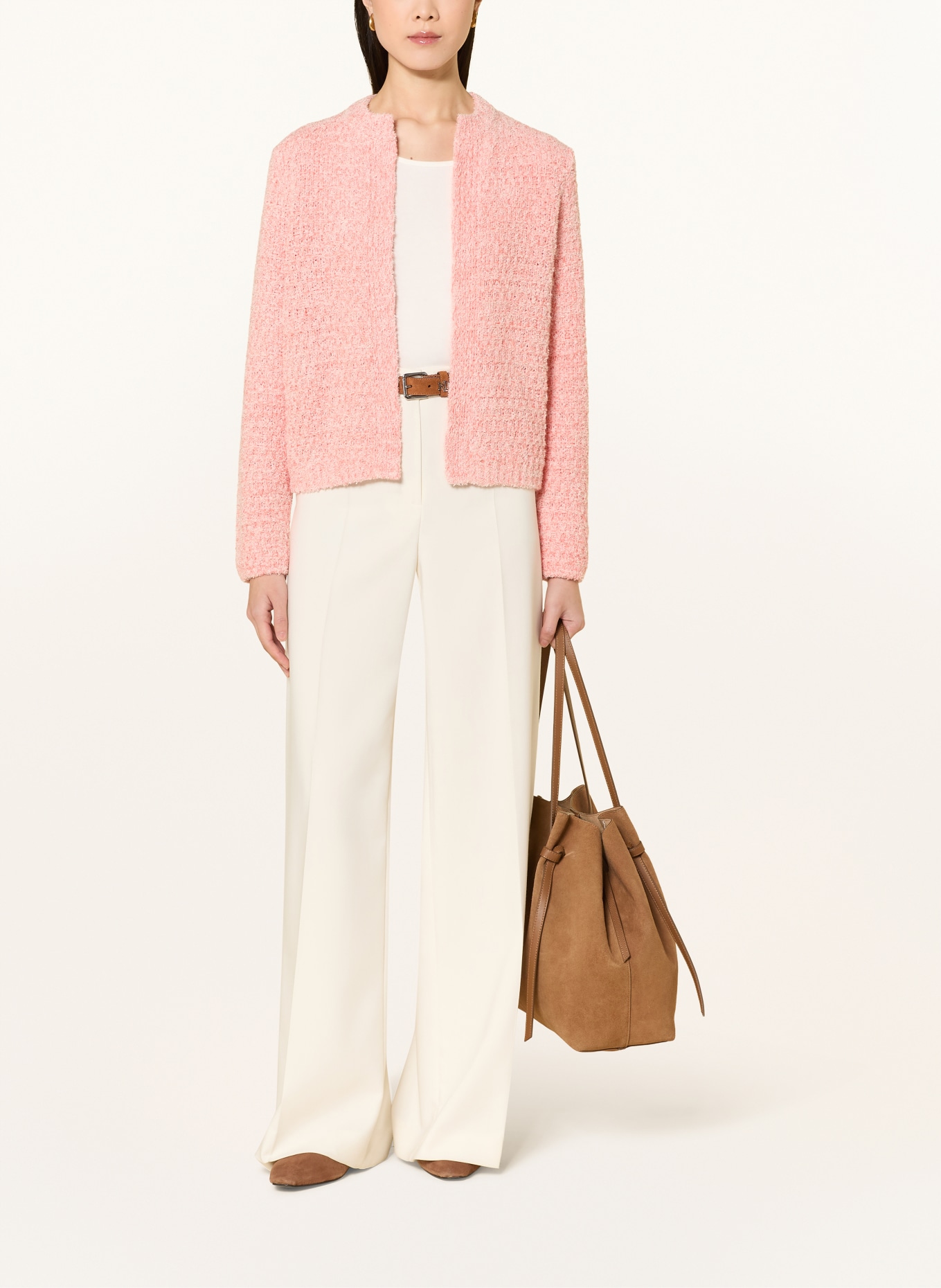 MAERZ MUENCHEN knitted cover: LIGHT RED / SALMON