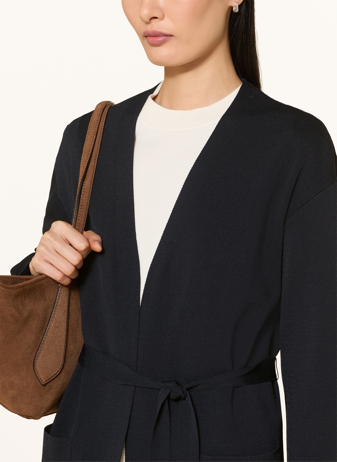 MAERZ MUENCHEN gebreide hoes: DONKERBLAUW