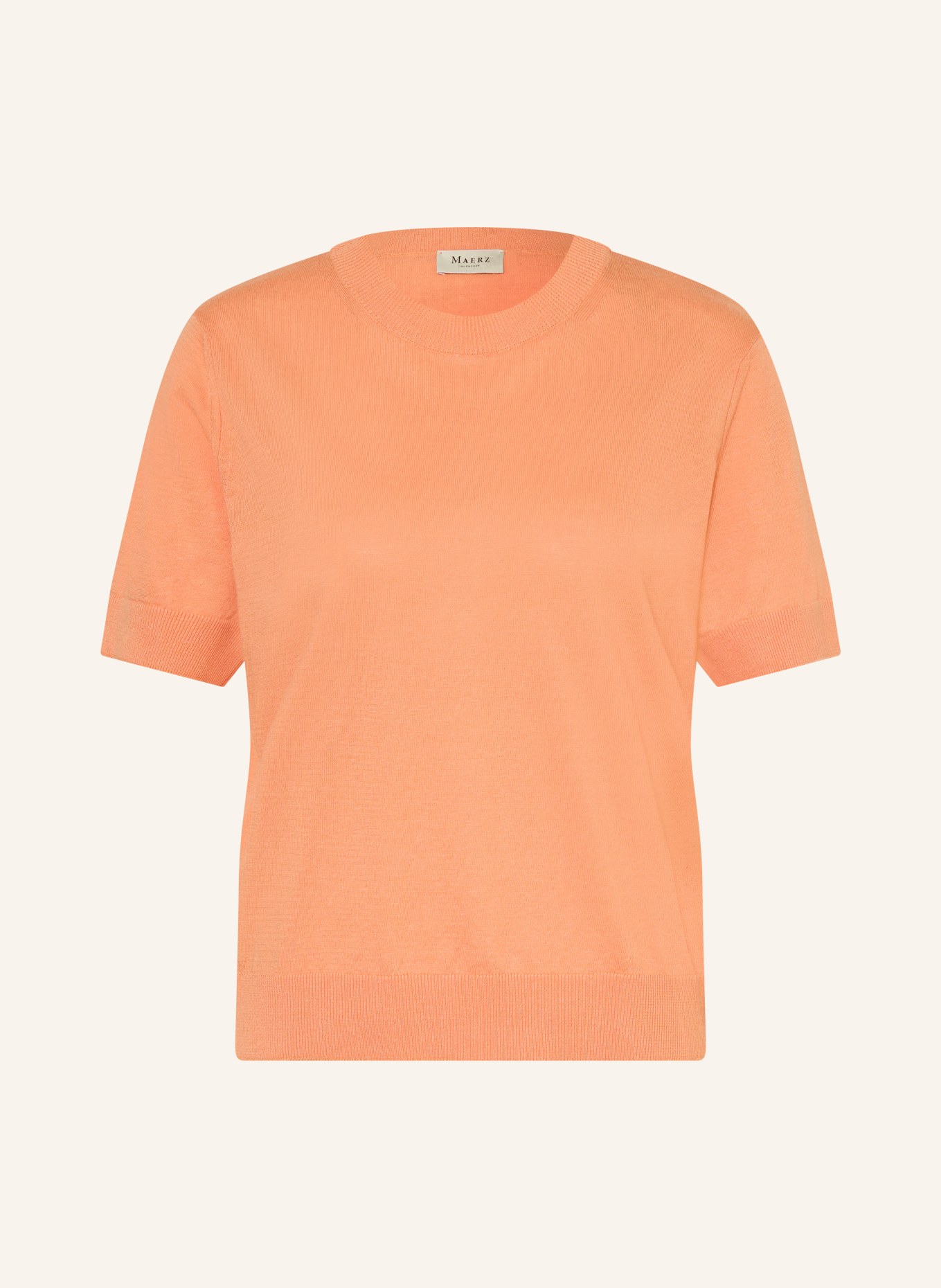 MAERZ MUENCHEN Gebreid shirt met linnen: ZALM