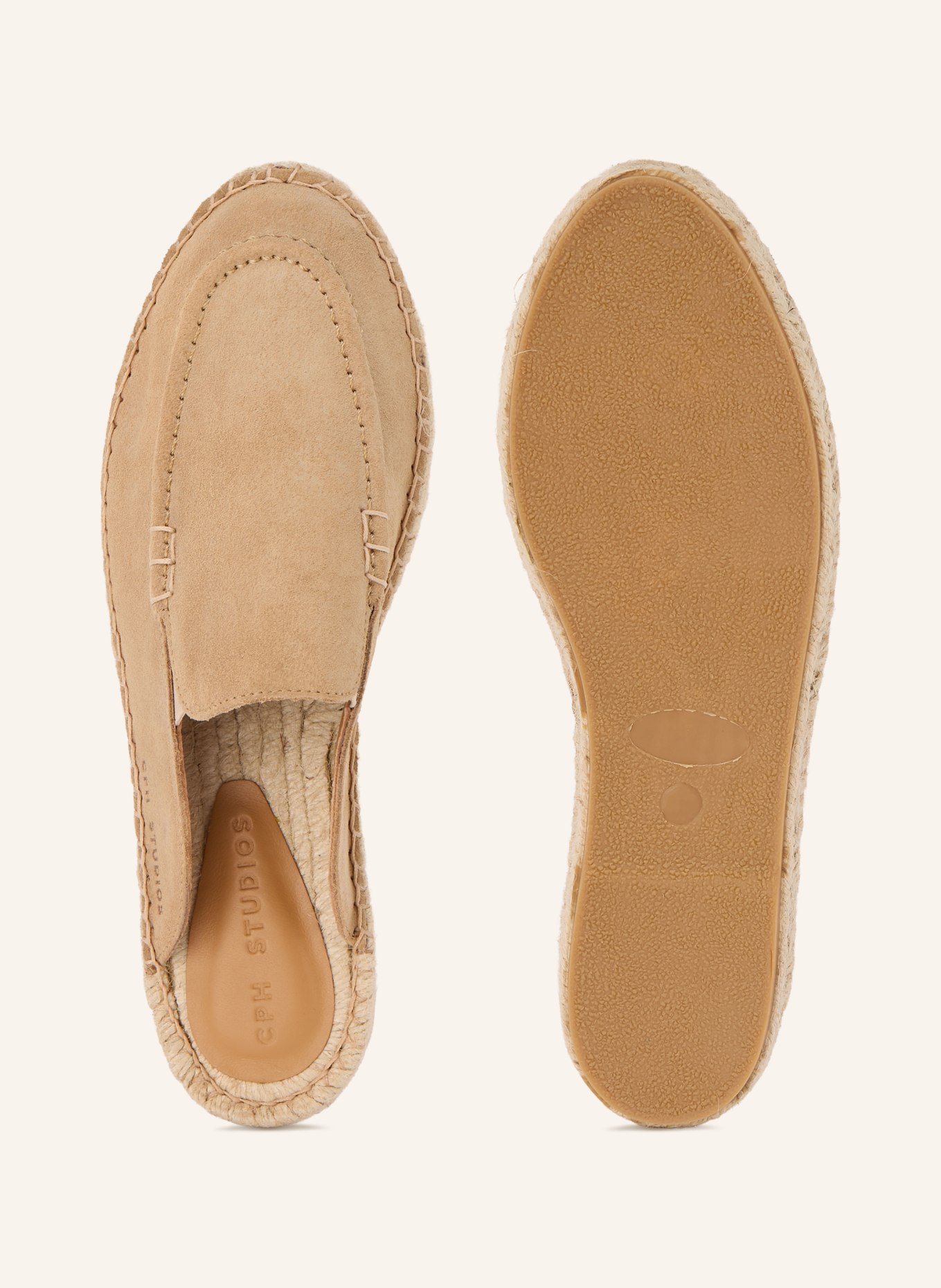 COPENHAGEN STUDIOS Espadrilles CPH842: LICHTBRUIN