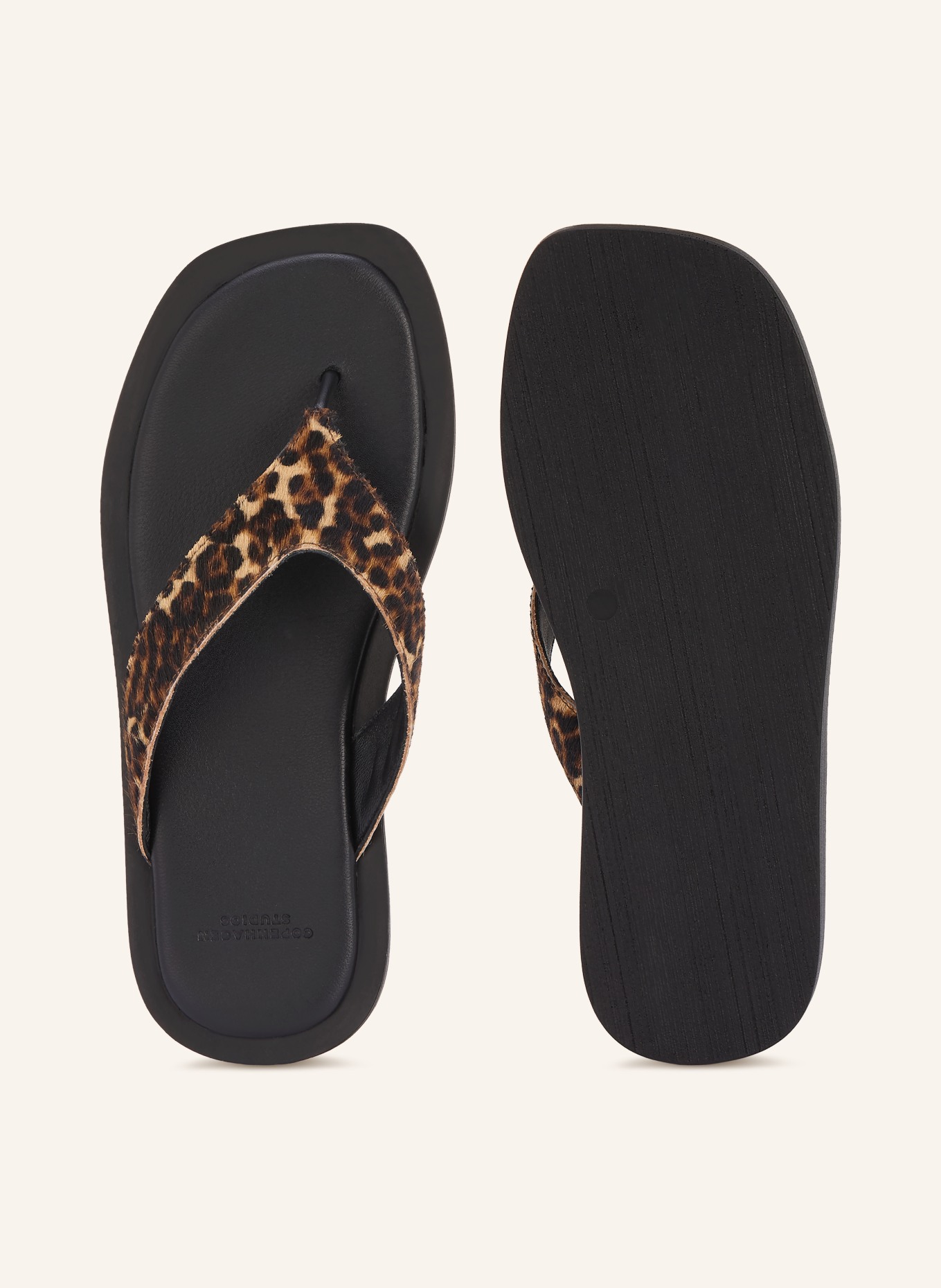 COPENHAGEN STUDIOS Zehentrenner: SCHWARZ / CAMEL / BRAUN