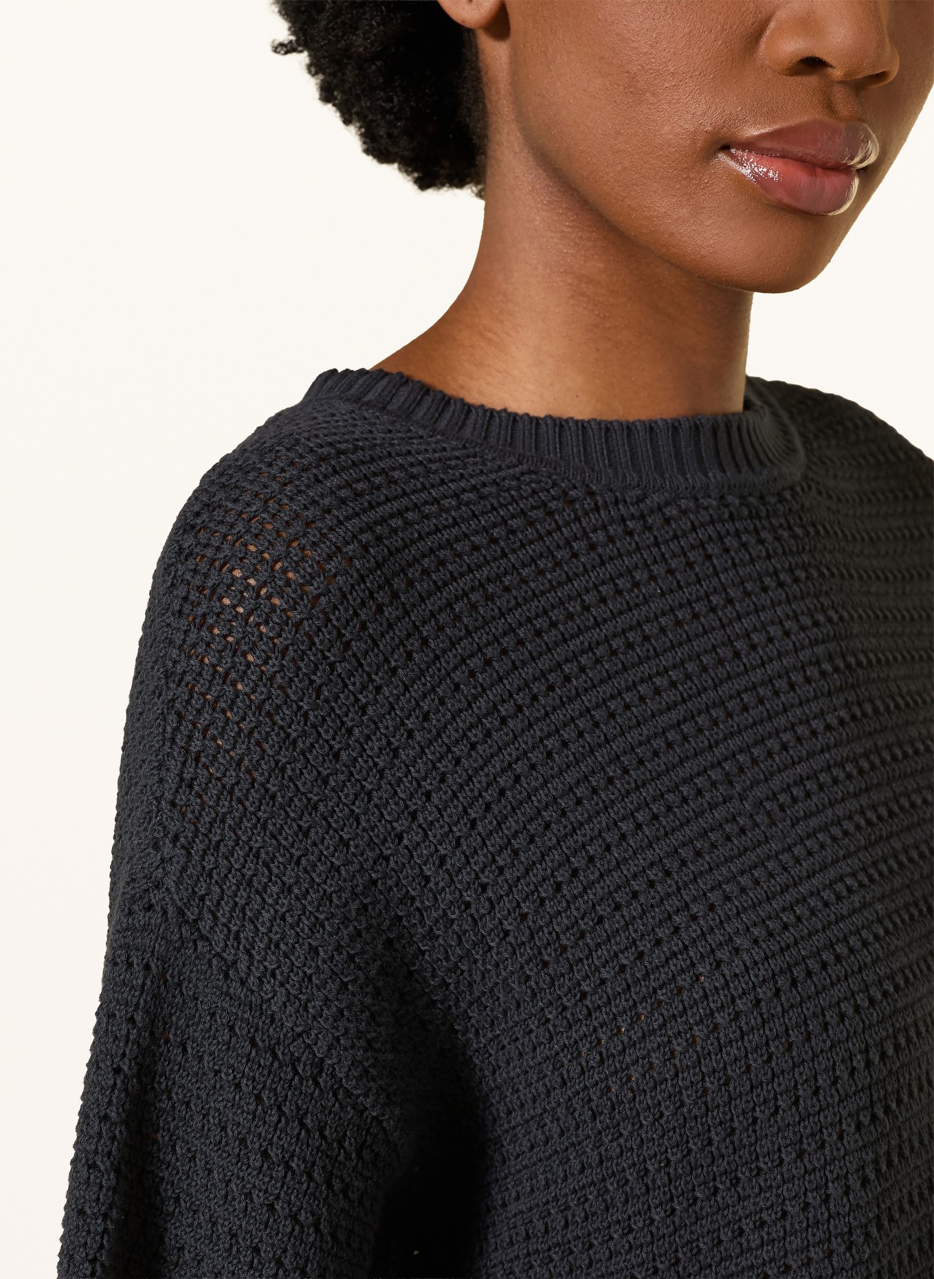 Juvia Strickshirt VINETA: DUNKELBLAU