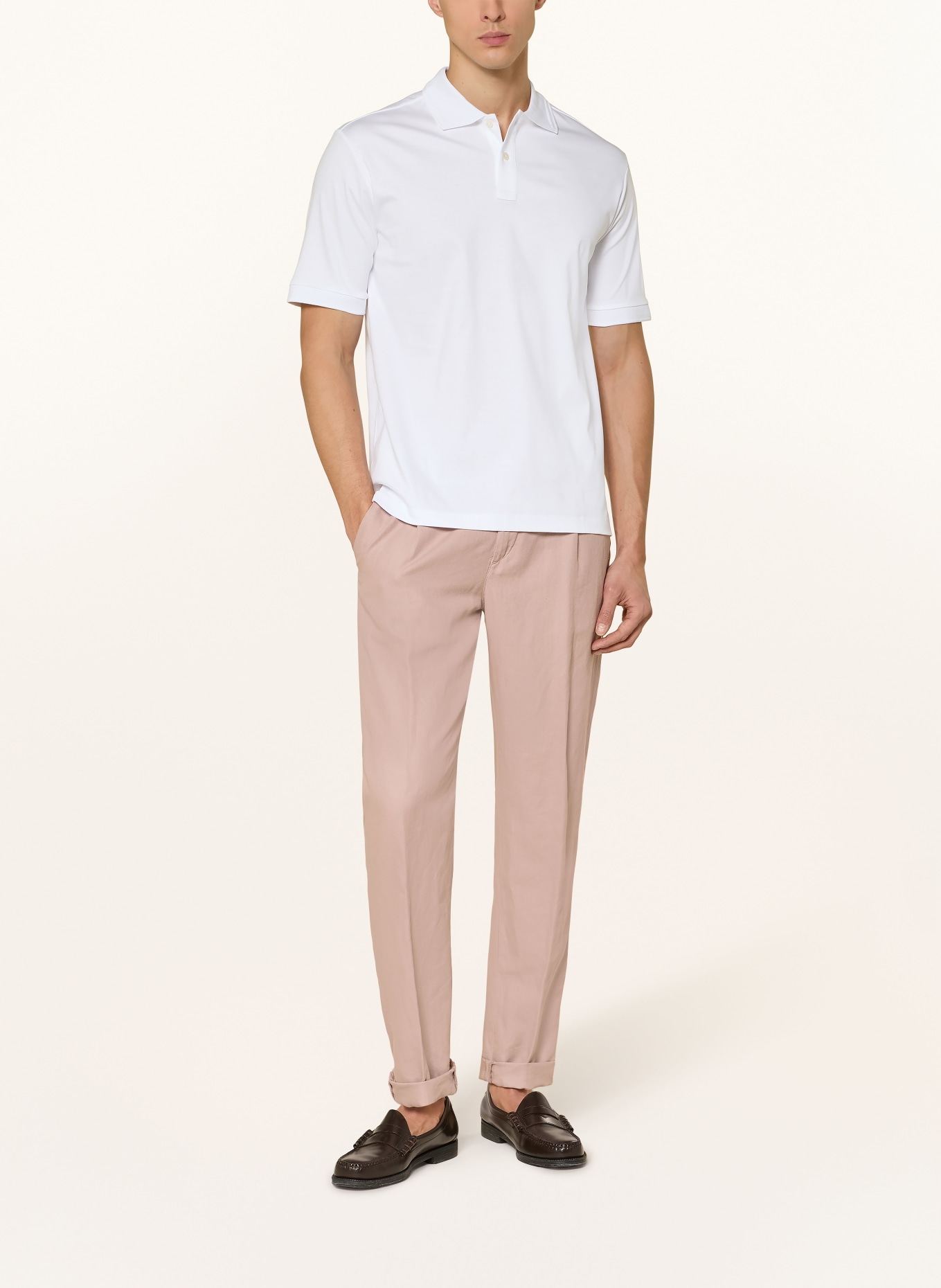 ETON Polo en jersey: BLANC