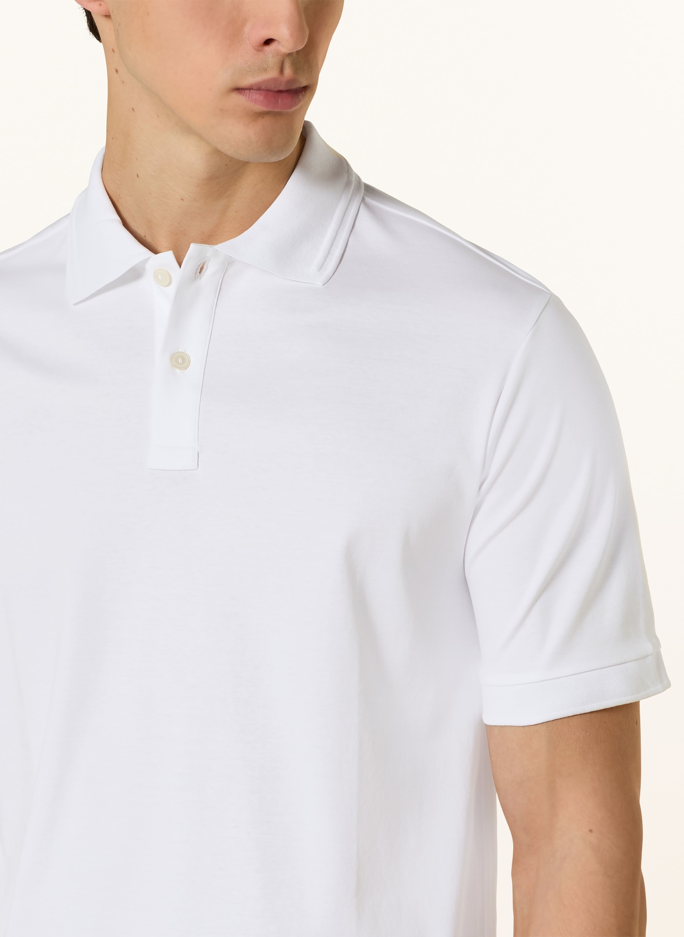 ETON Polo en jersey: BLANC