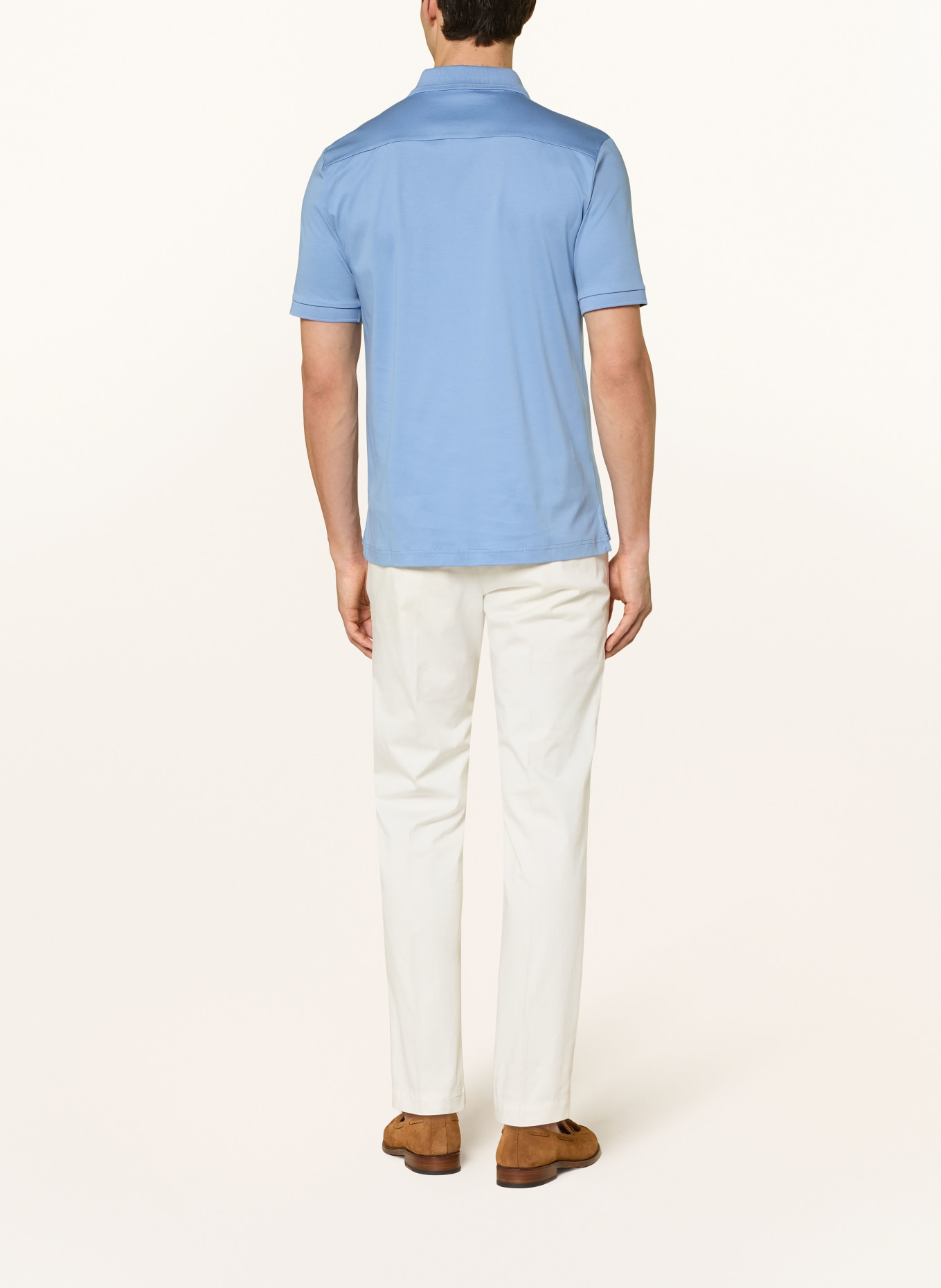 ETON Polo en jersey: BLEU