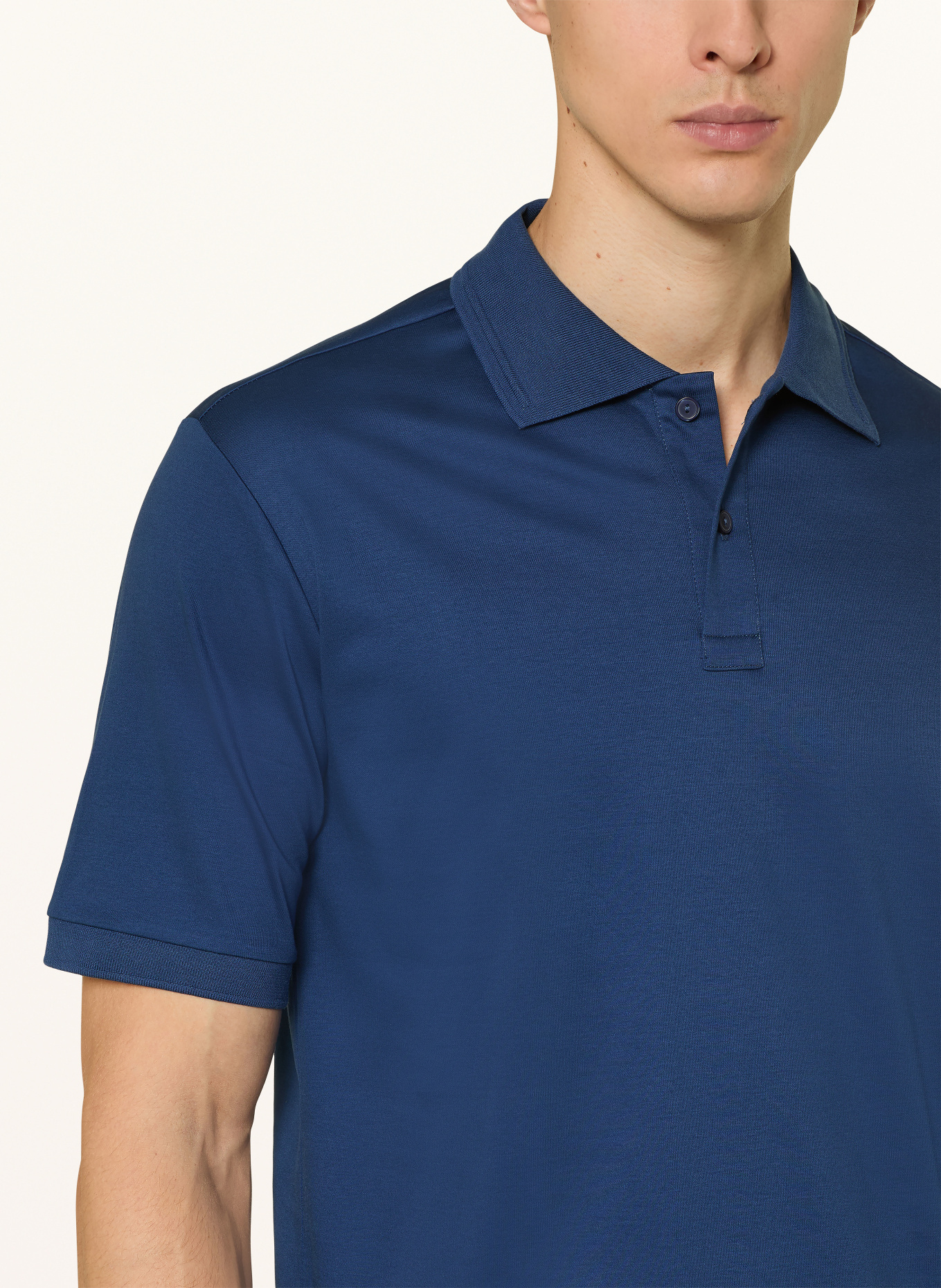 ETON Polo en jersey: BLEU