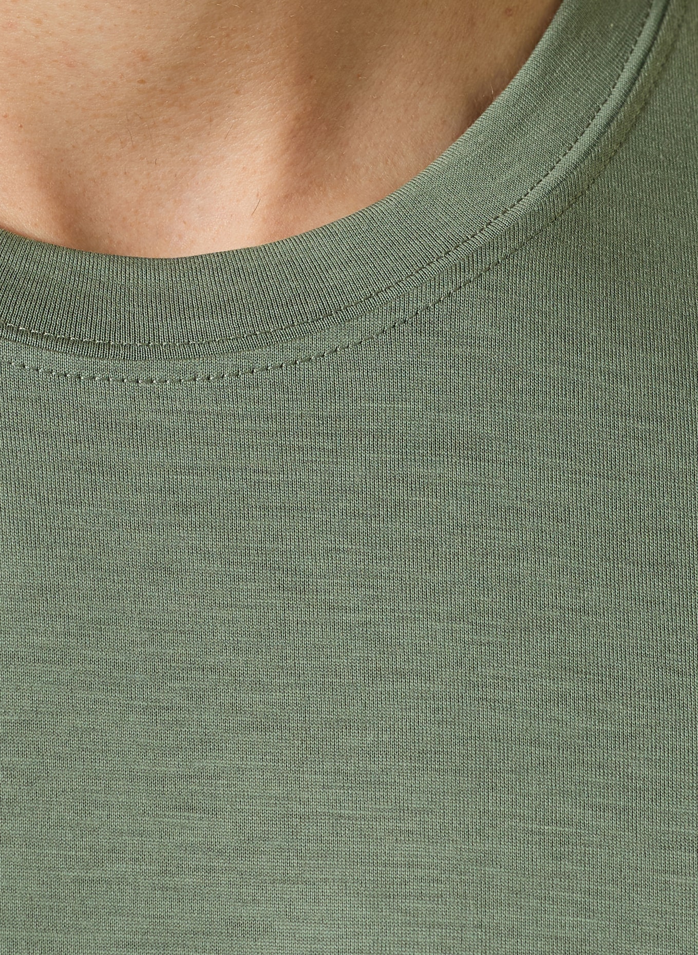 ETON T-shirt avec soie: VERT CLAIR