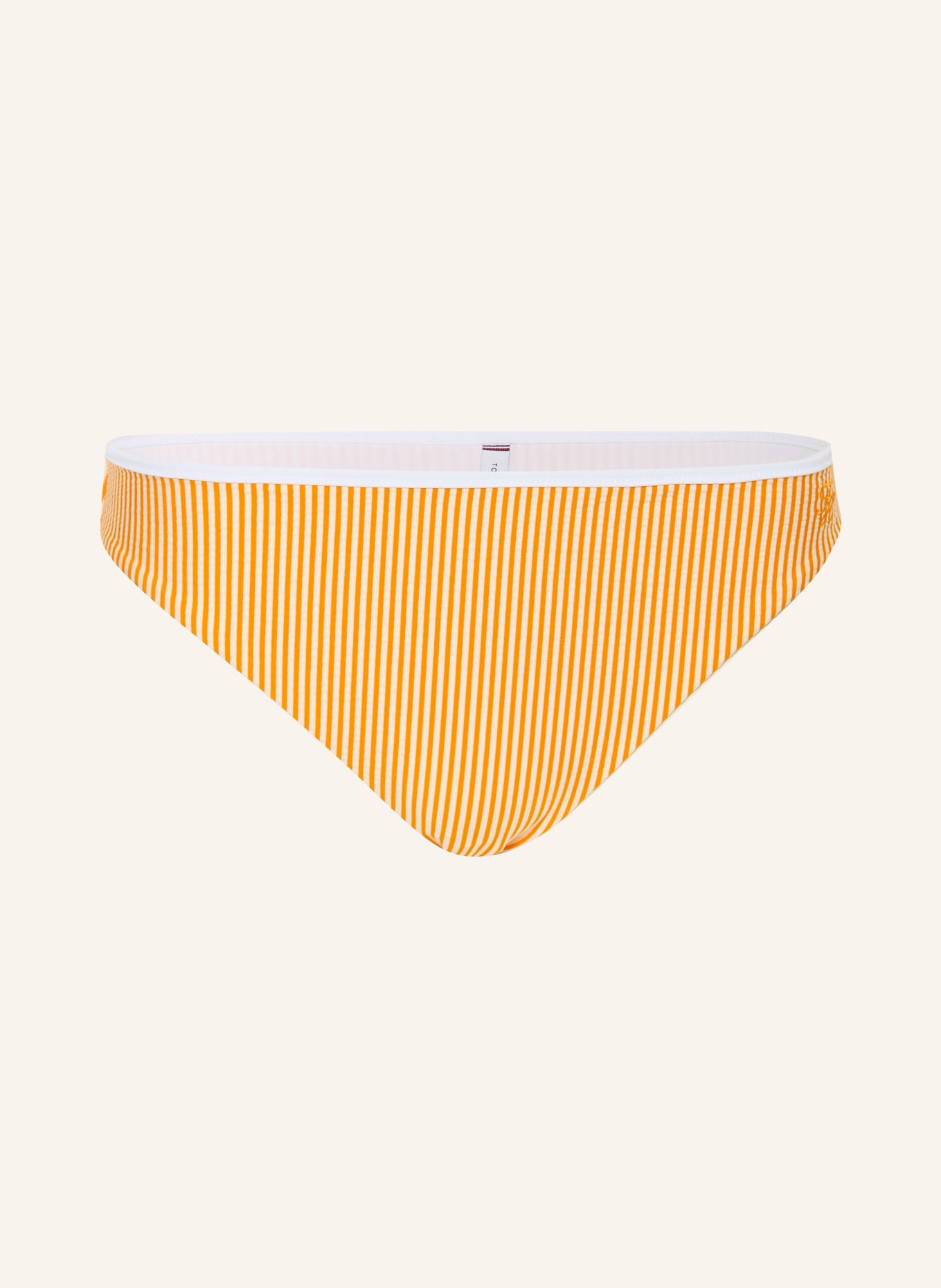 TOMMY HILFIGER Basic bikini bottoms: ORANGE / WHITE