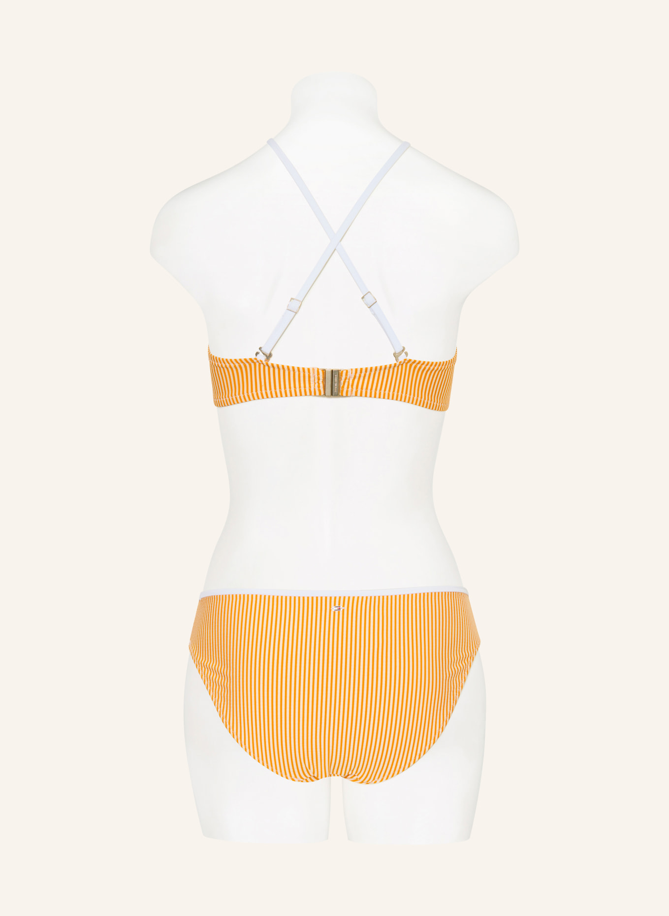 TOMMY HILFIGER Basic bikini bottoms: ORANGE / WHITE