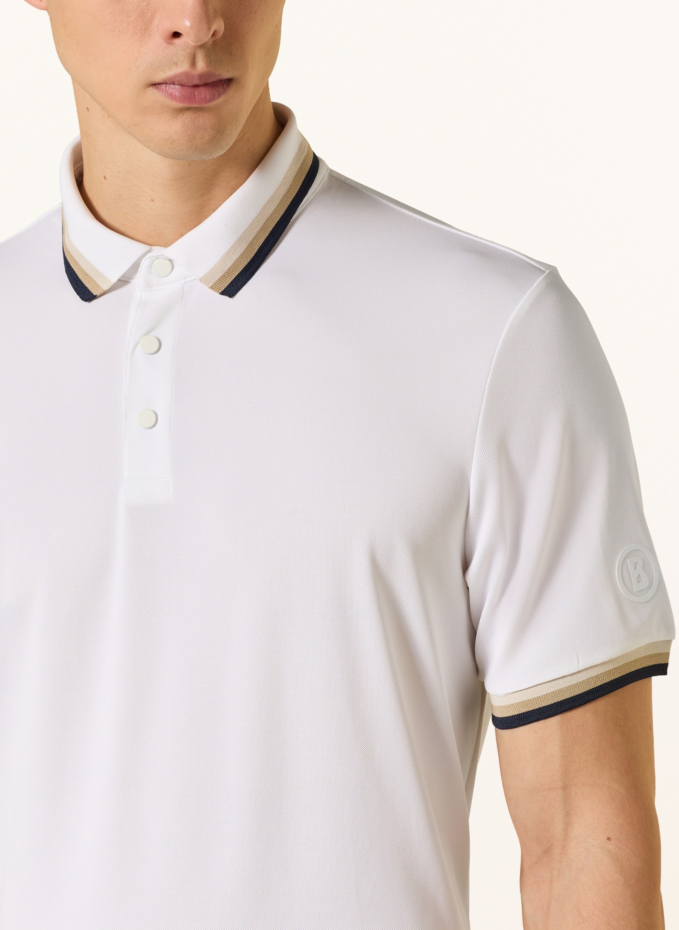 BOGNER Polo fonctionnel ARIK: BLANC