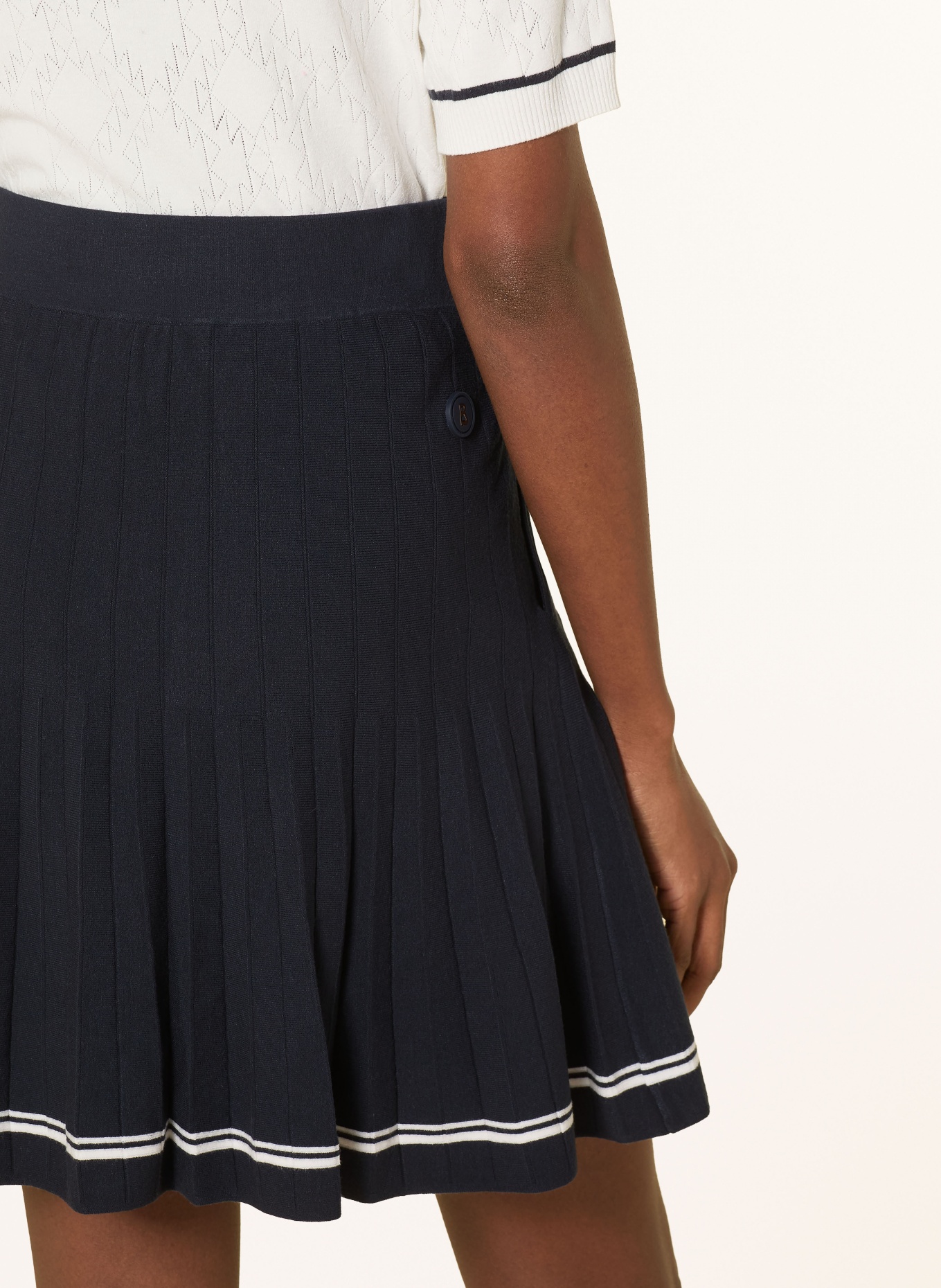 BOGNER Golf-Skort: DUNKELBLAU / WEISS