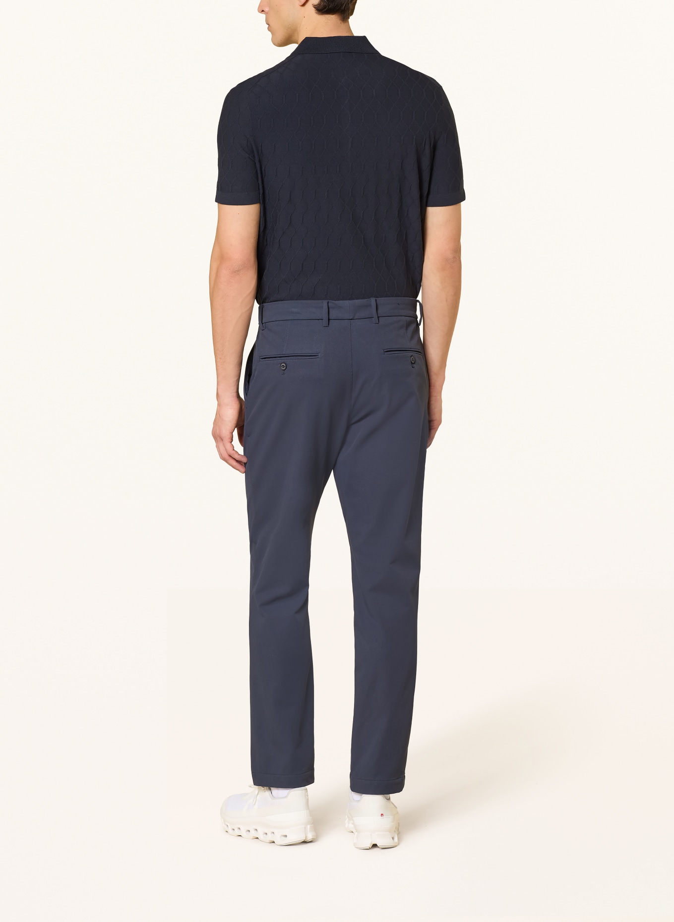 BOGNER Polo en maille MAXIM: BLEU FONCÉ