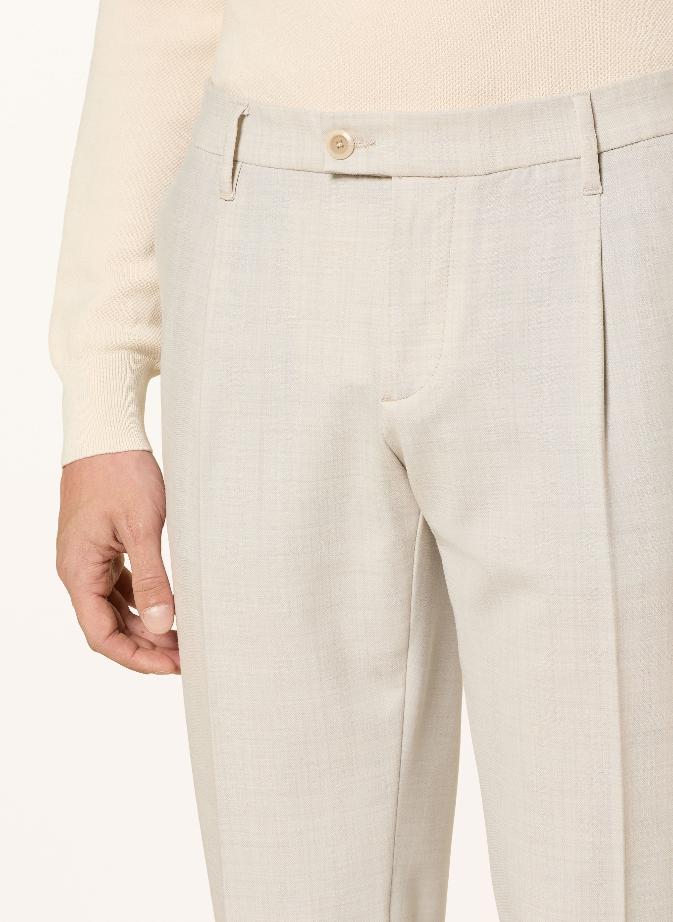 ALBERTO Chino BARISTA Tapered Fit: CREME