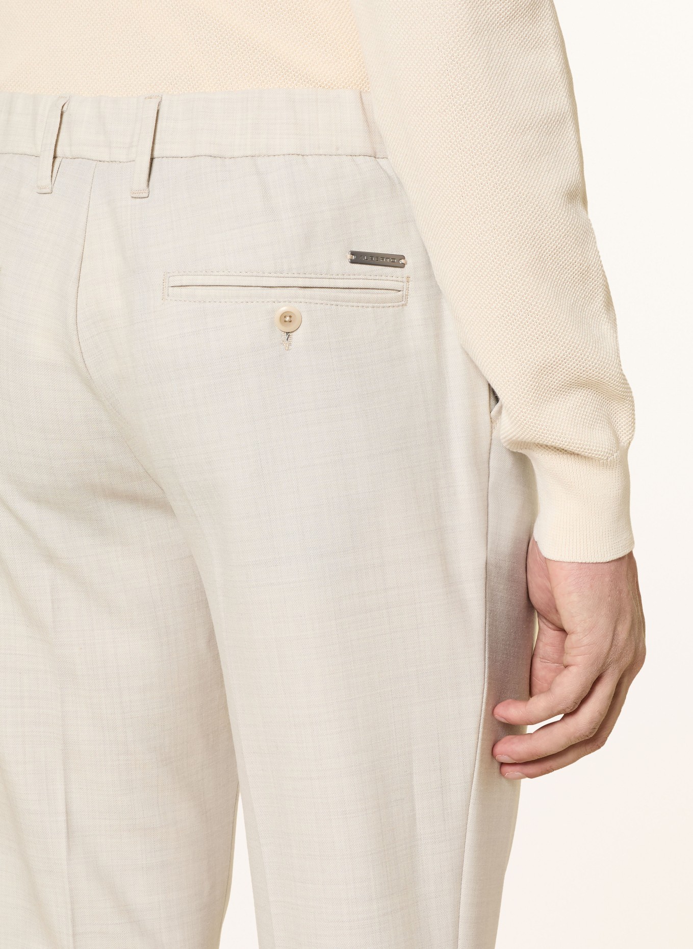 ALBERTO Chino BARISTA Tapered Fit: CREME