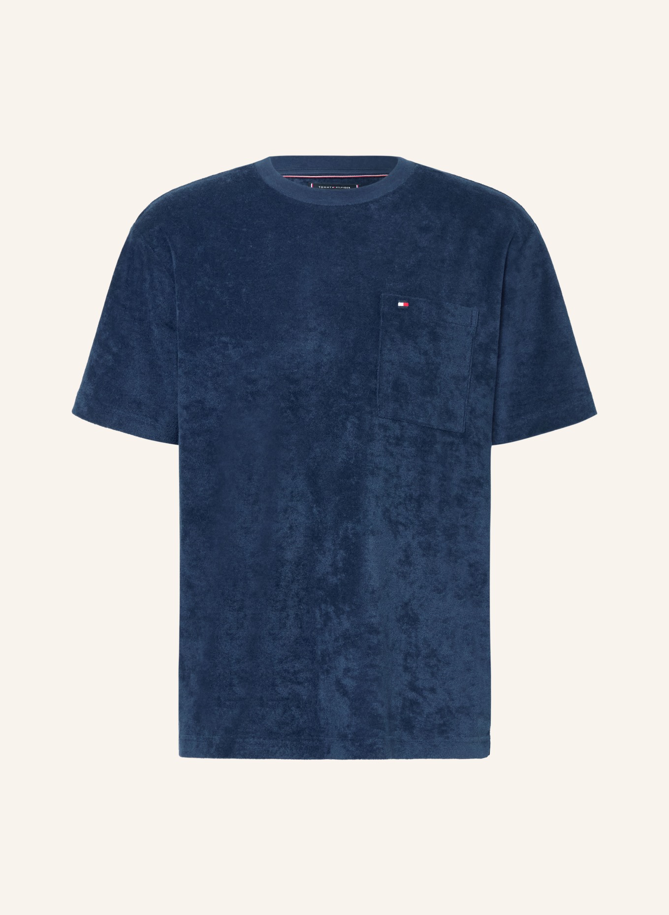 TOMMY HILFIGER Koszulka z frotte: GRANATOWY