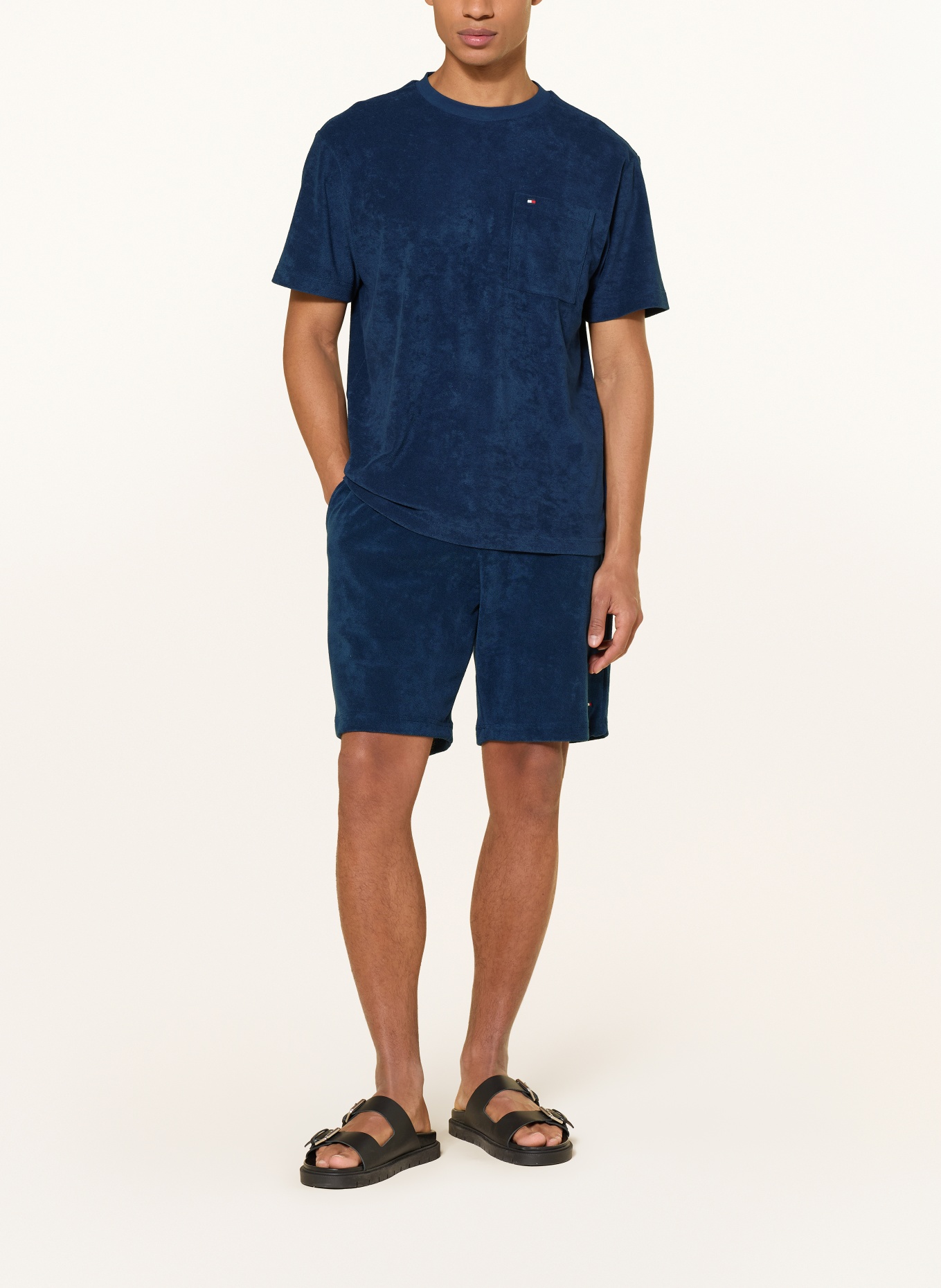 TOMMY HILFIGER Koszulka z frotte: GRANATOWY