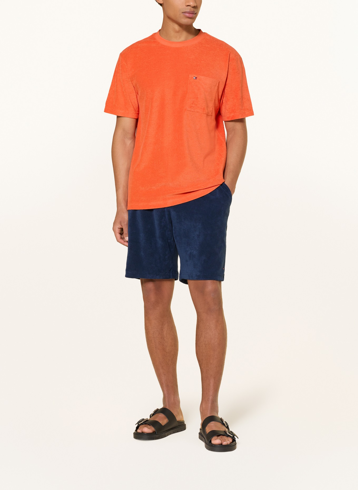 TOMMY HILFIGER Koszulka z frotte: POMARAŃCZOWY